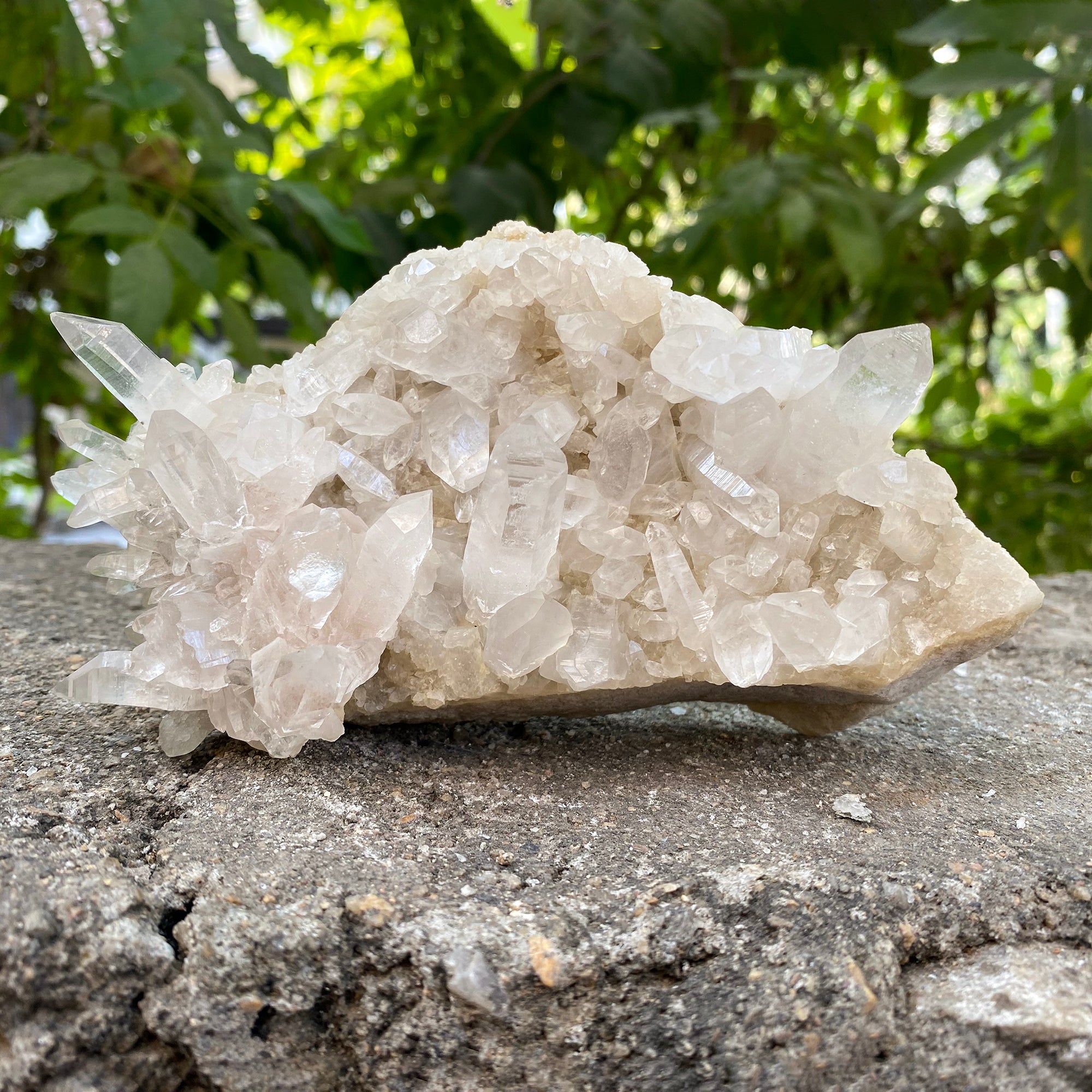 Natural Himalayan White Quartz Cluster 1955g Healing Crystal