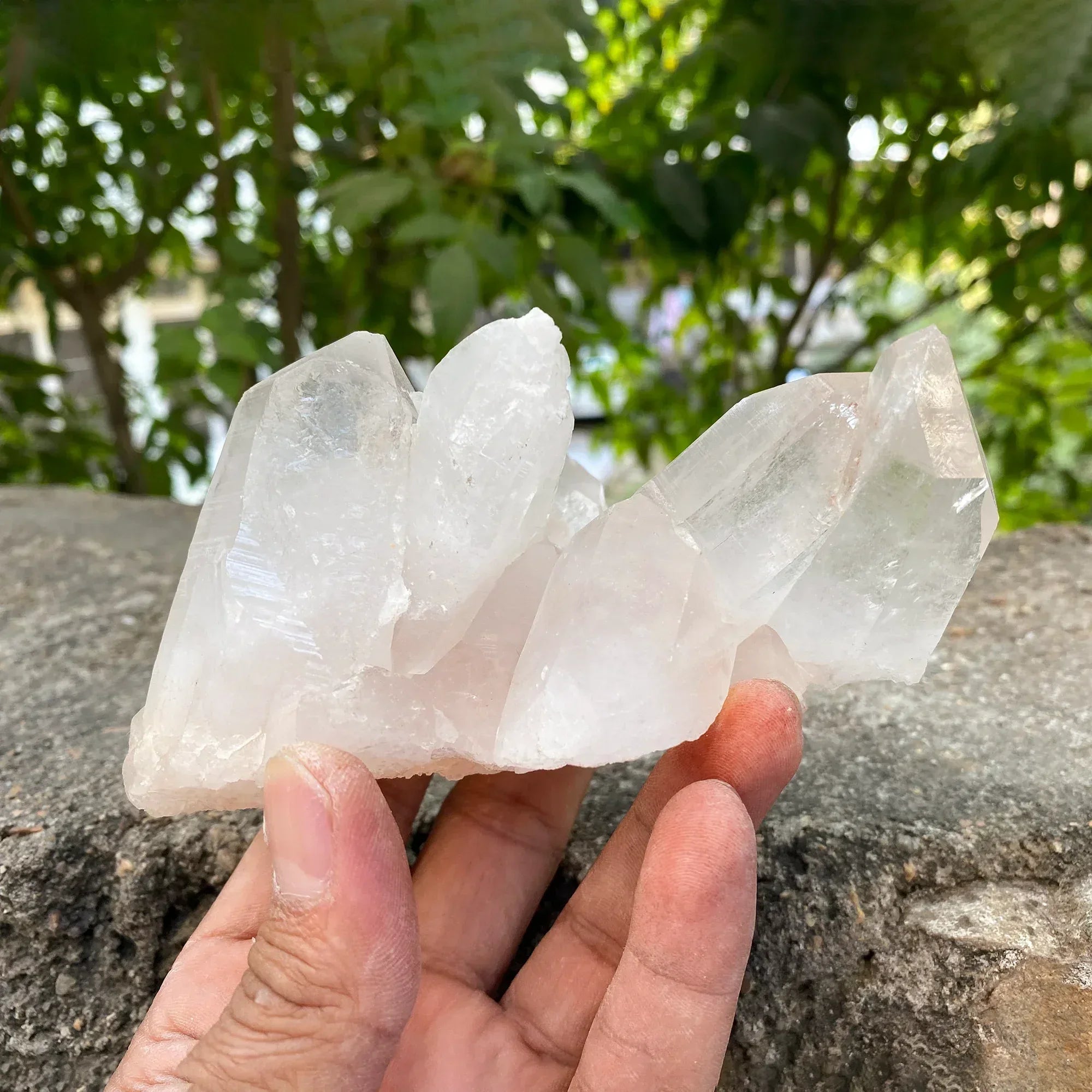 Natural Himalayan Pink Quartz Cluster 480g Healing Crystal Himalayan Quartz