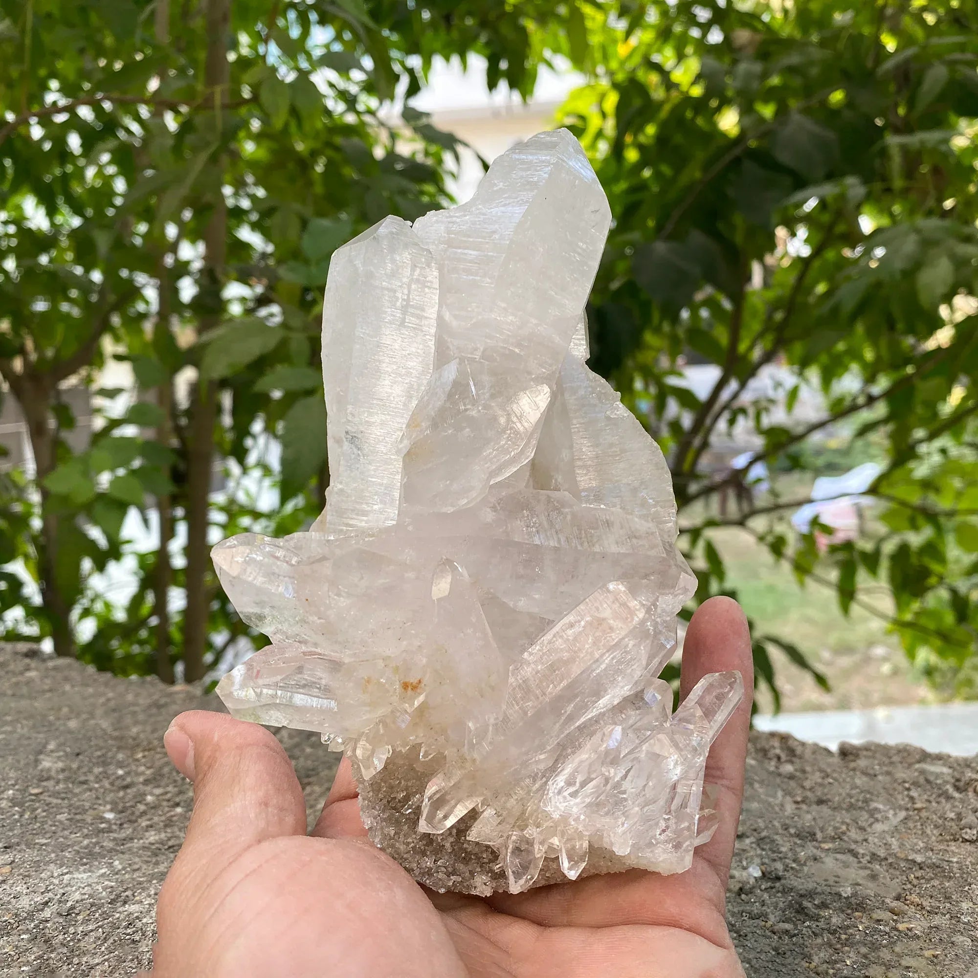 Natural Himalayan White Quartz Cluster 635g Healing Crystal Himalayan Quartz