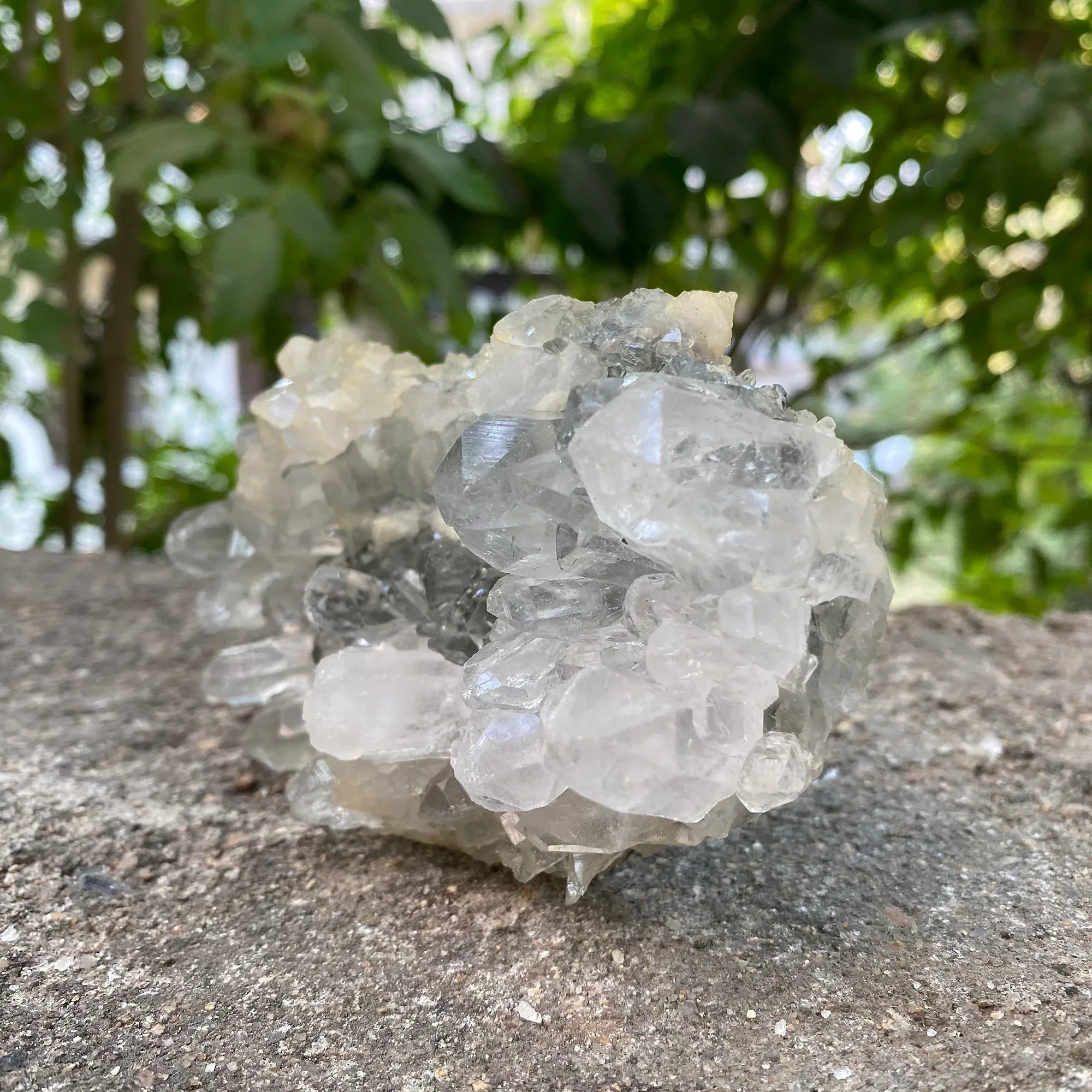 Natural Himalayan Green Chlorite Quartz Cluster 460g Healing Crystal Himalayan Quartz