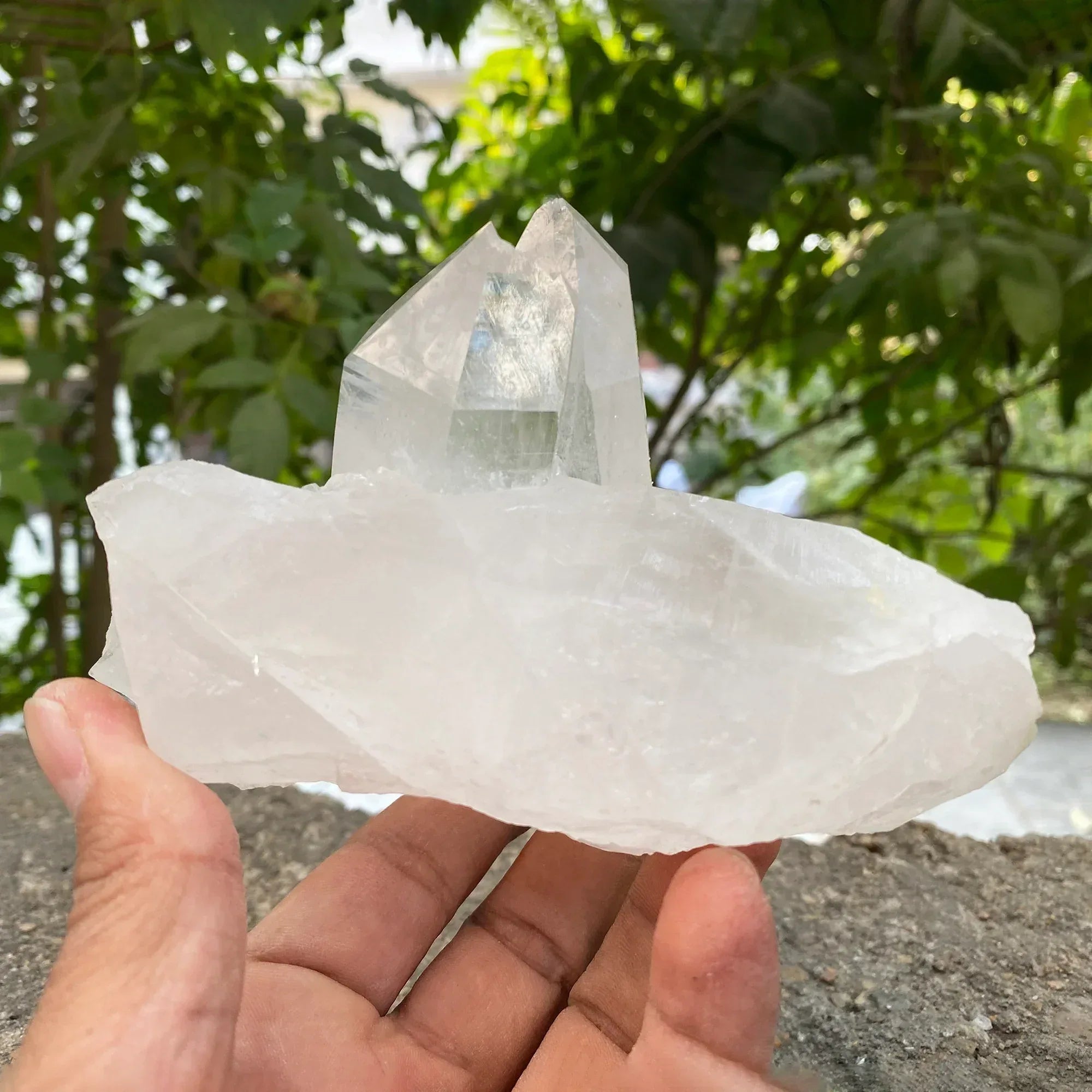 Natural Himalayan White Quartz Cluster 920g Healing Crystal Himalayan Quartz