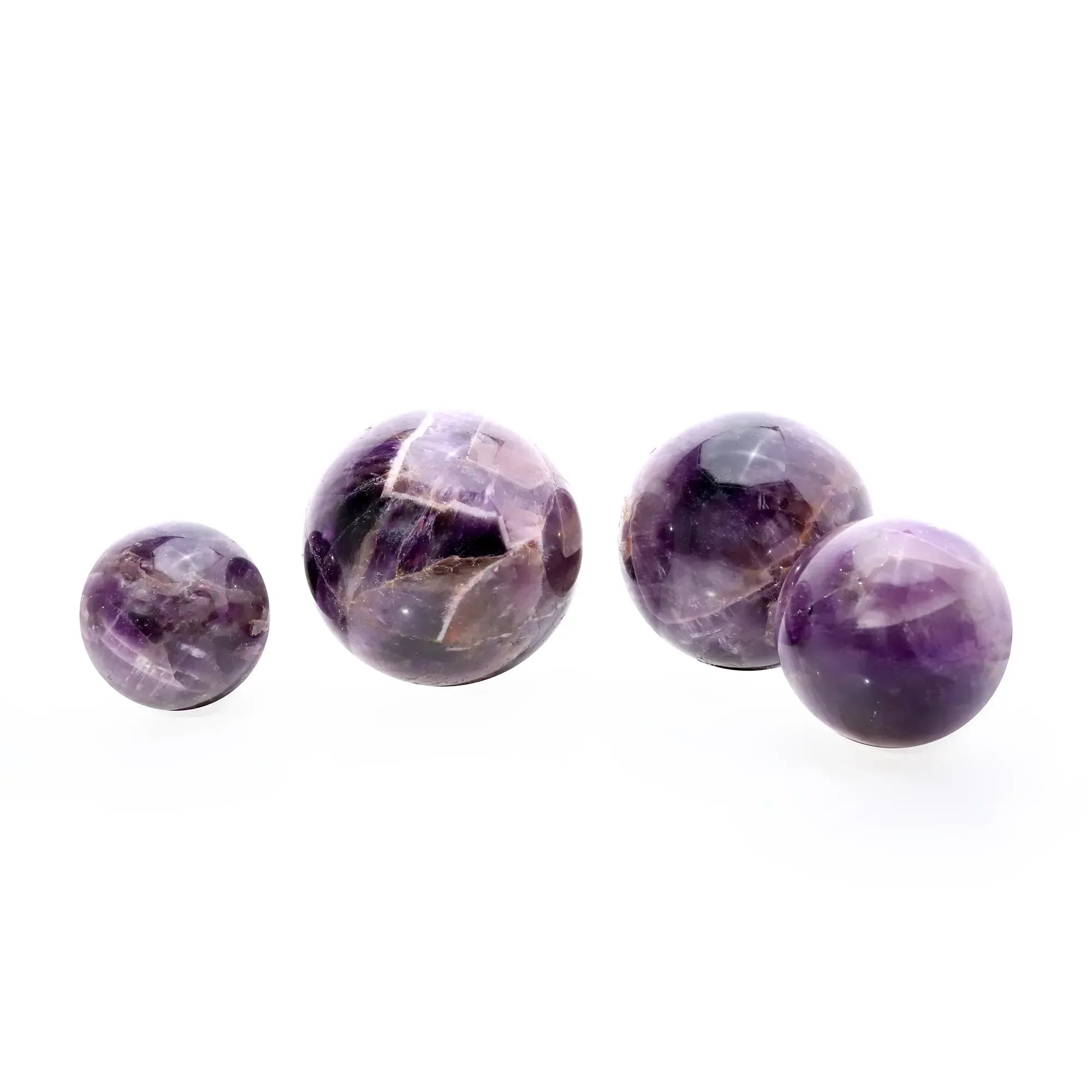 Natural Amethyst Crystal Ball – Reiki Energy Stone for Home & Office