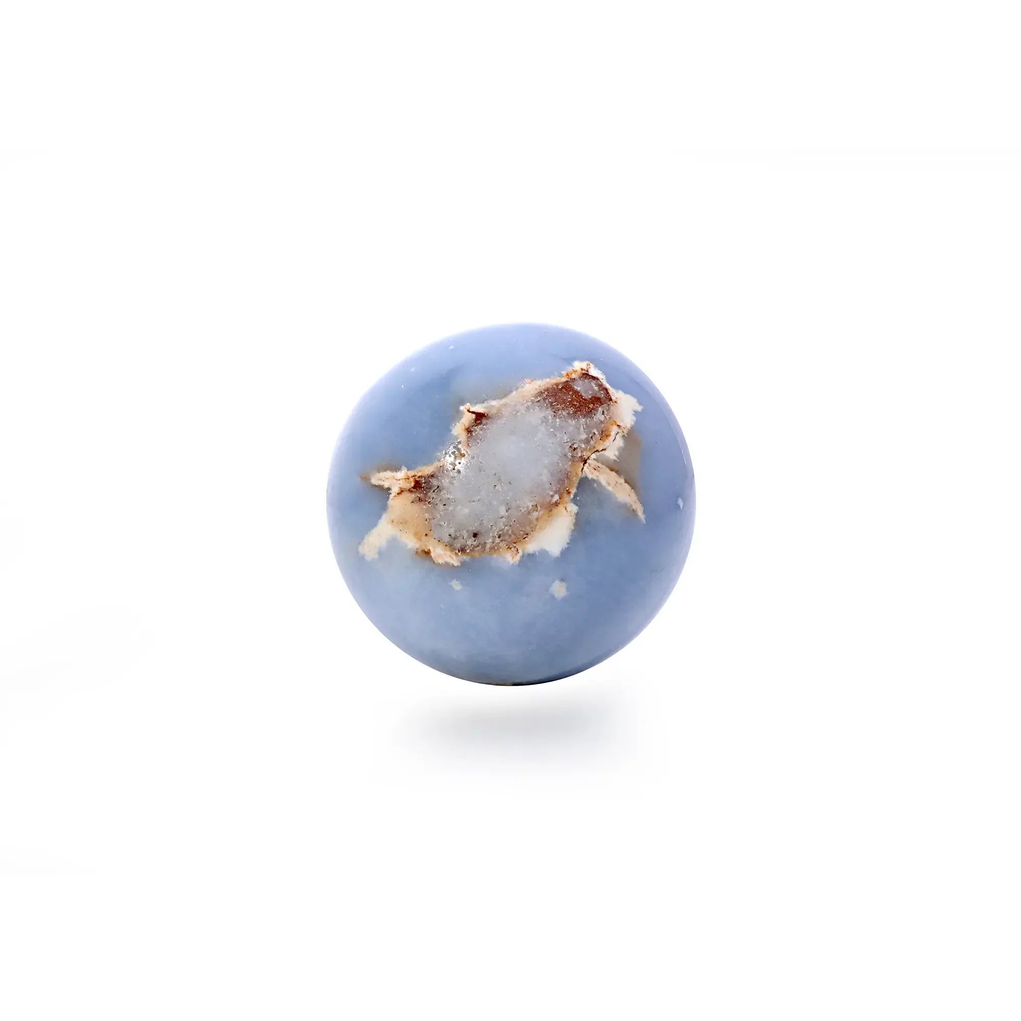 Angelite Sphere Ball – Natural Calming Crystal for Peace & Spiritual Connection sphere balls