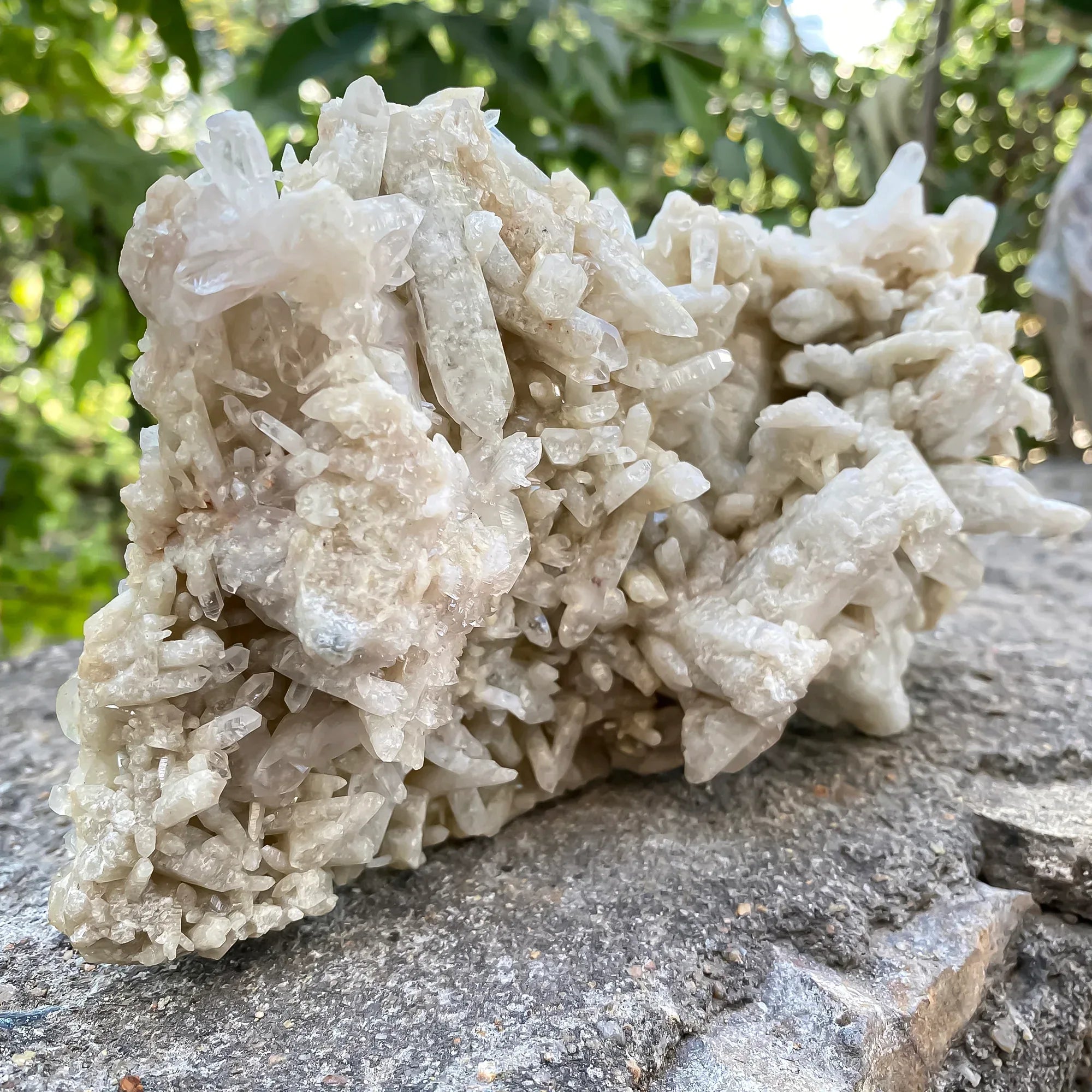 Natural Himalayan White Phantom Quartz Cluster 800g Himalayan Quartz