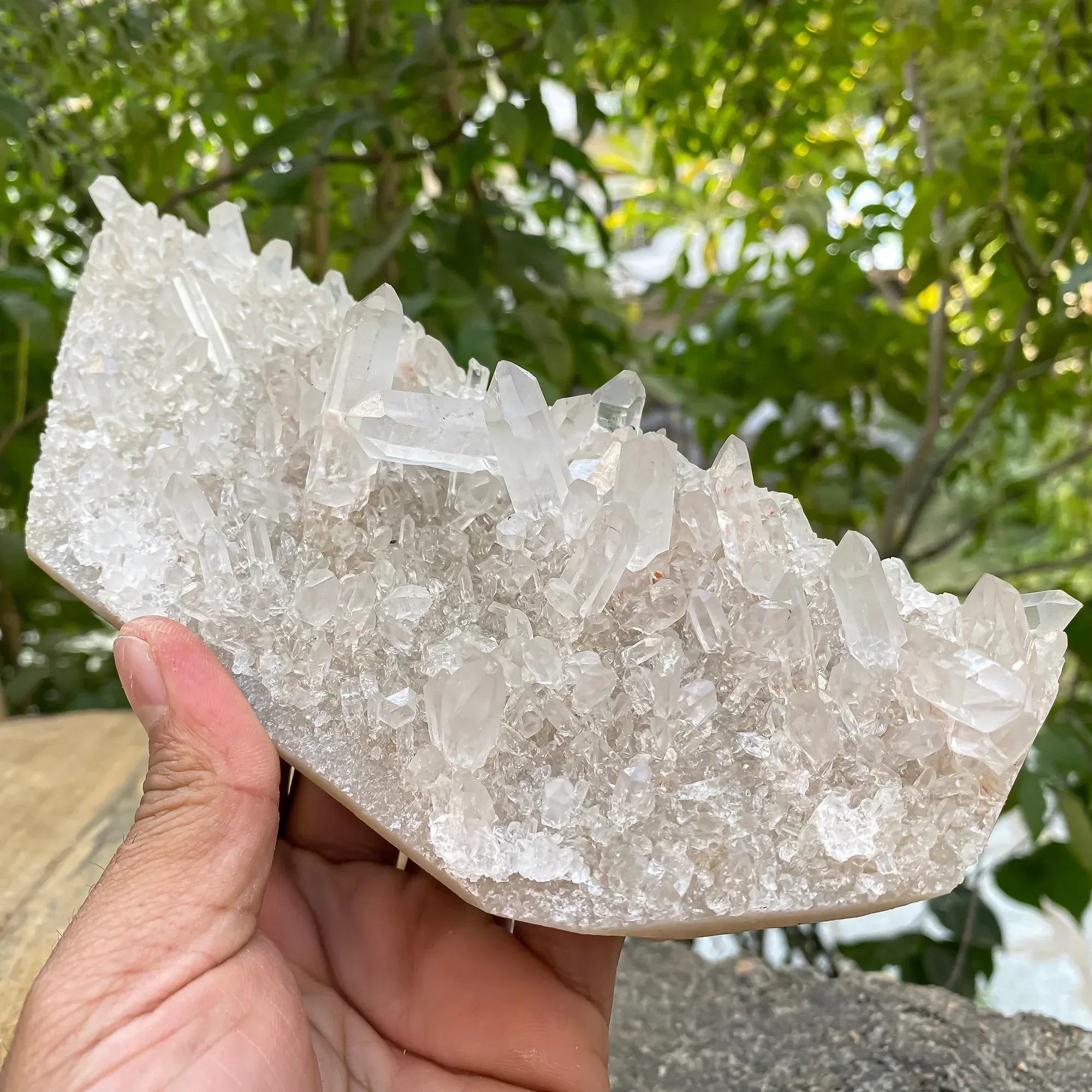 Natural Himalayan White Quartz Cluster 910g Himalayan Quartz