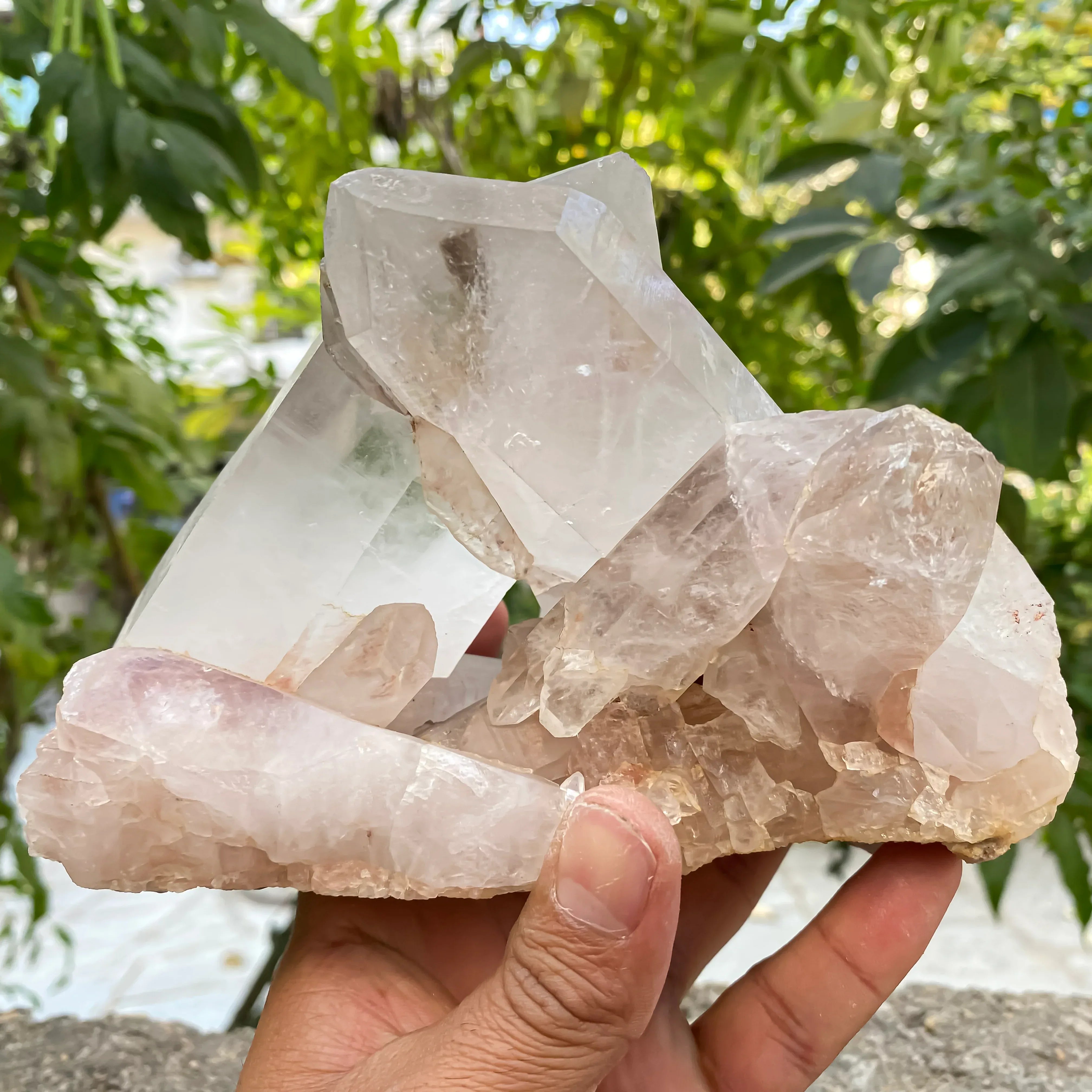 Natural Himalayan White Quartz Cluster 1640g Himalayan Quartz