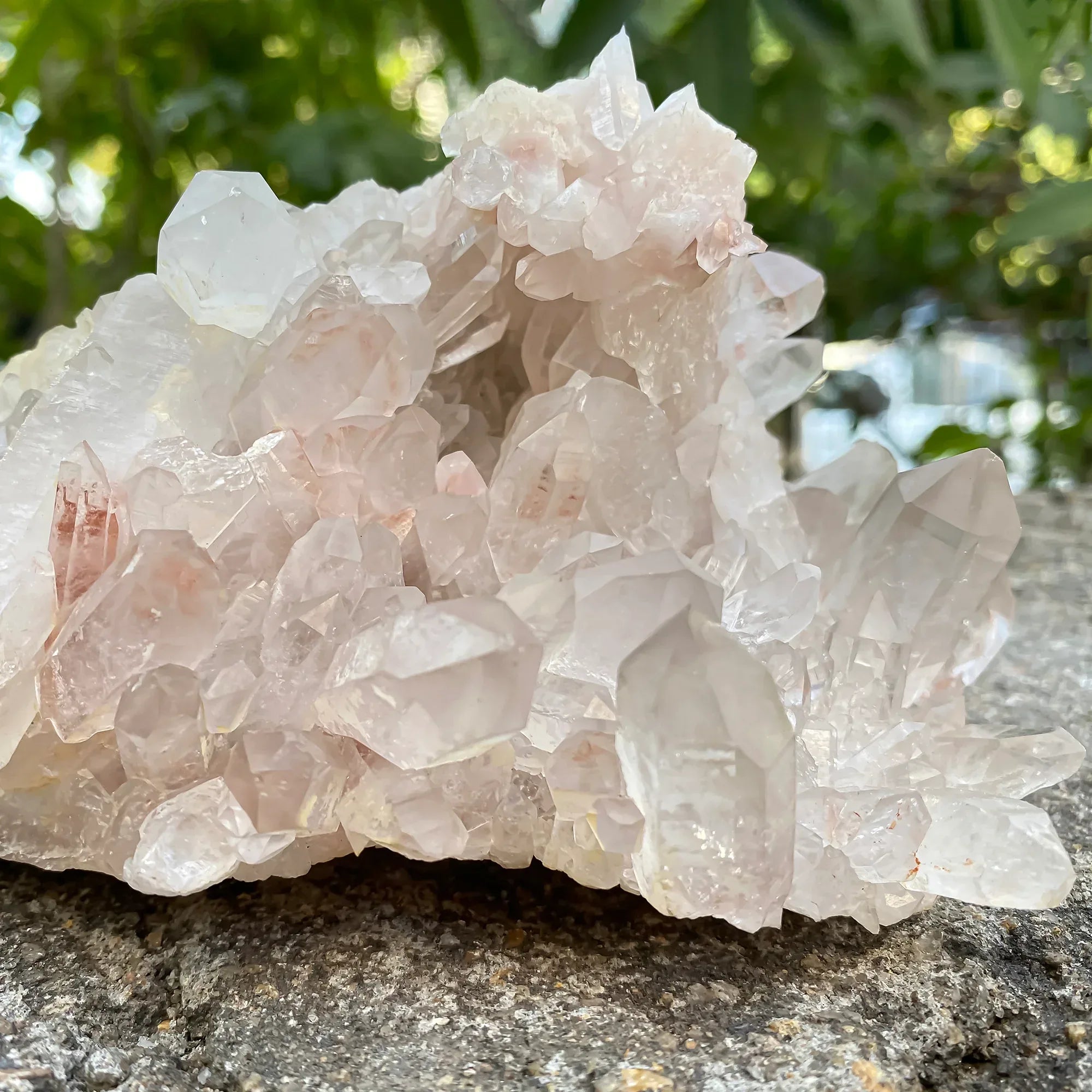 Natural Himalayan Pink Quartz Cluster 1120g Himalayan Quartz