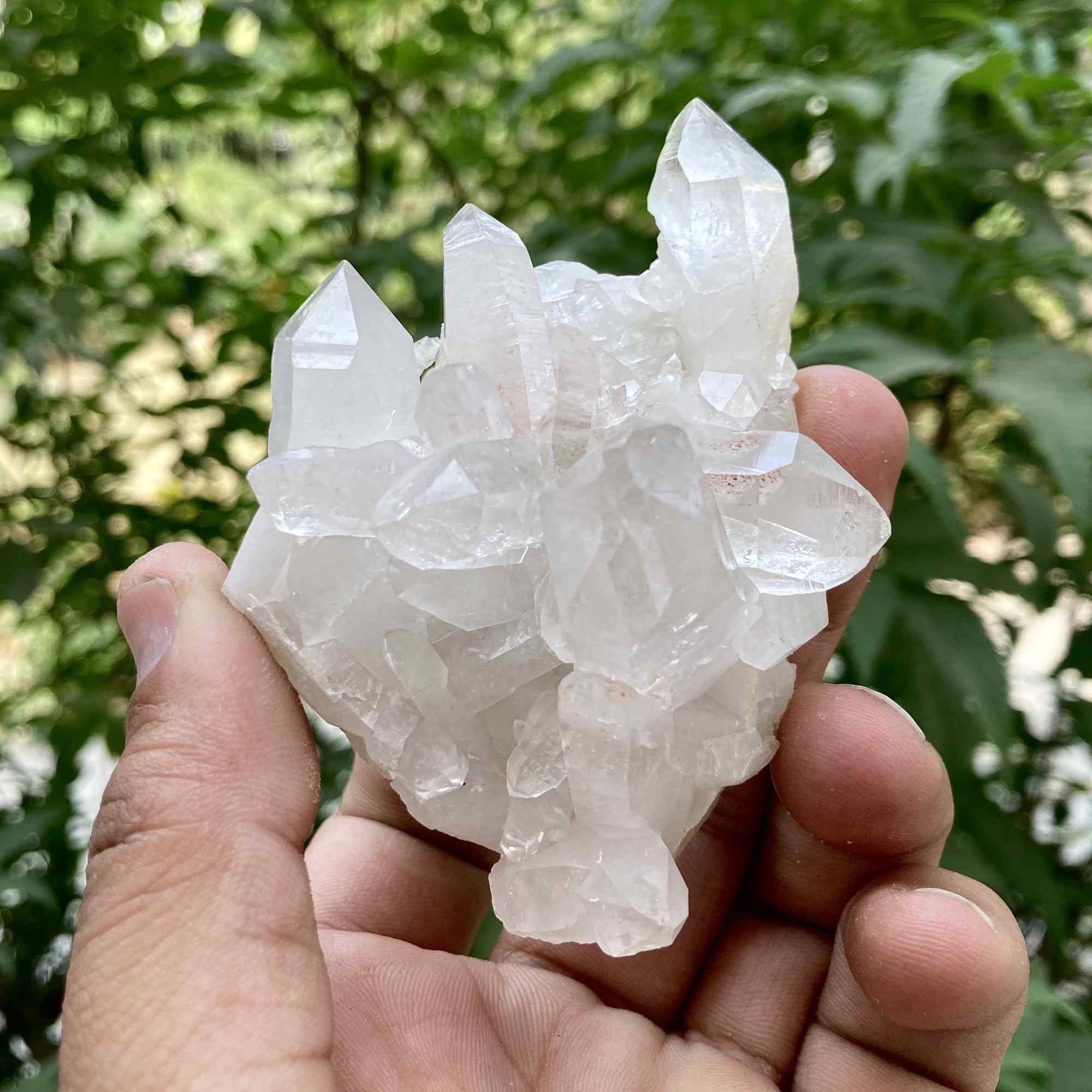 White and Pink Quartz Crystal Cluster 110g Natural Himalayan Raw Healing Stone Mineral Specimen Mini Décor