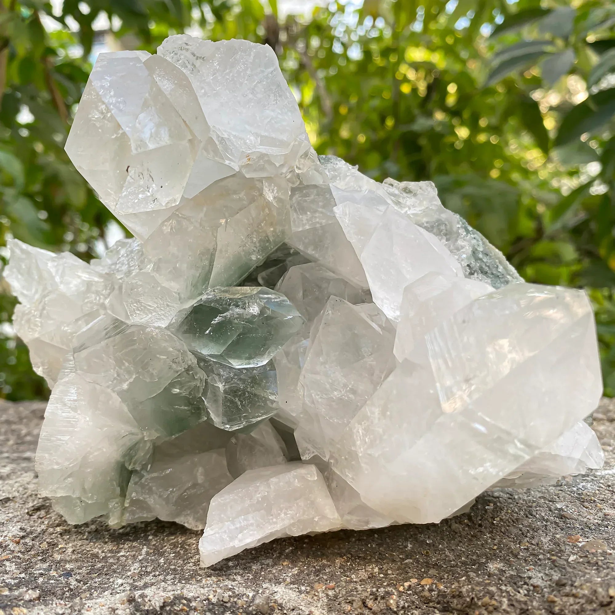 Natural Himalayan Green Chlorite Quartz Cluster 1650g Himalayan Quartz