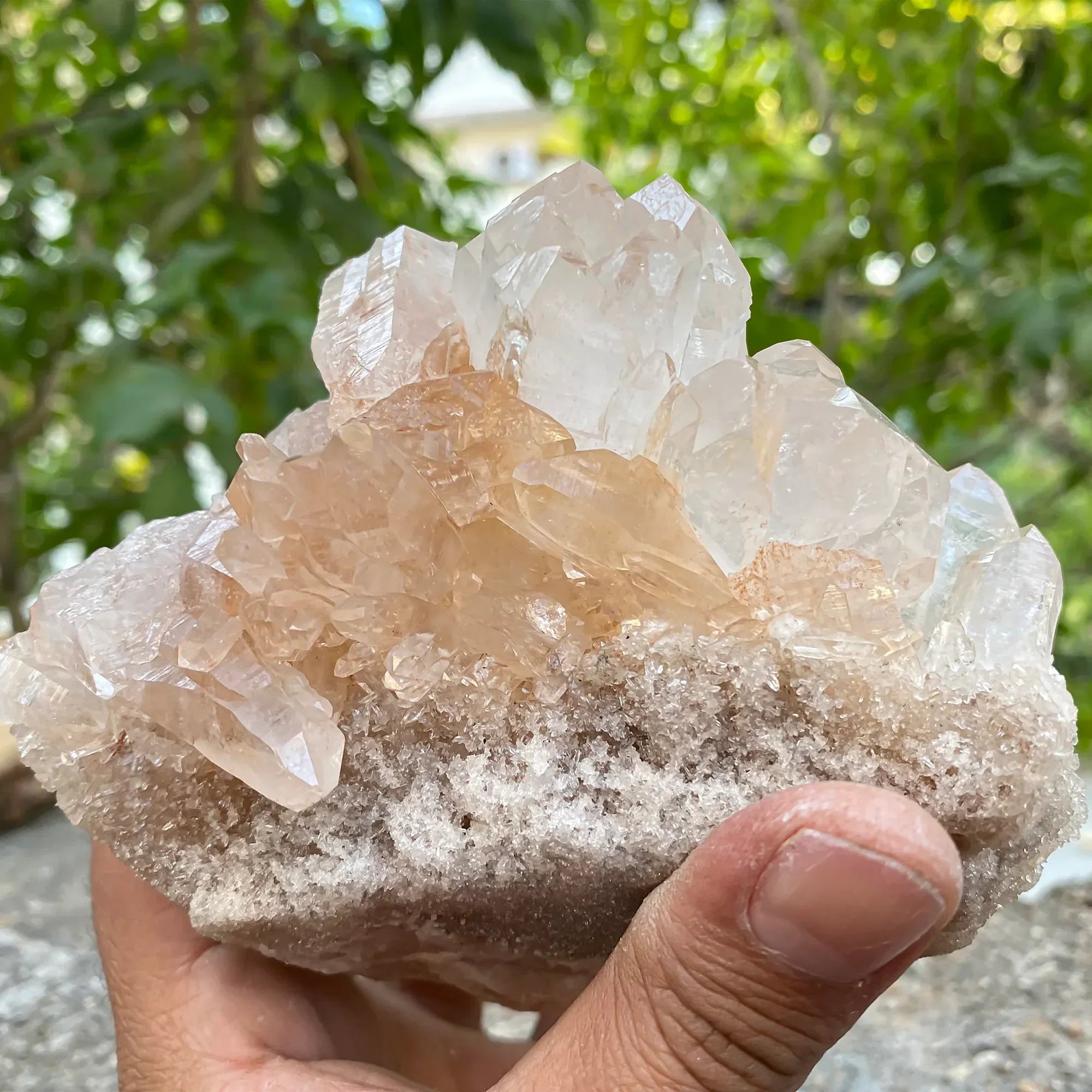 Natural Himalayan Pink Quartz Cluster 1400g Himalayan Quartz