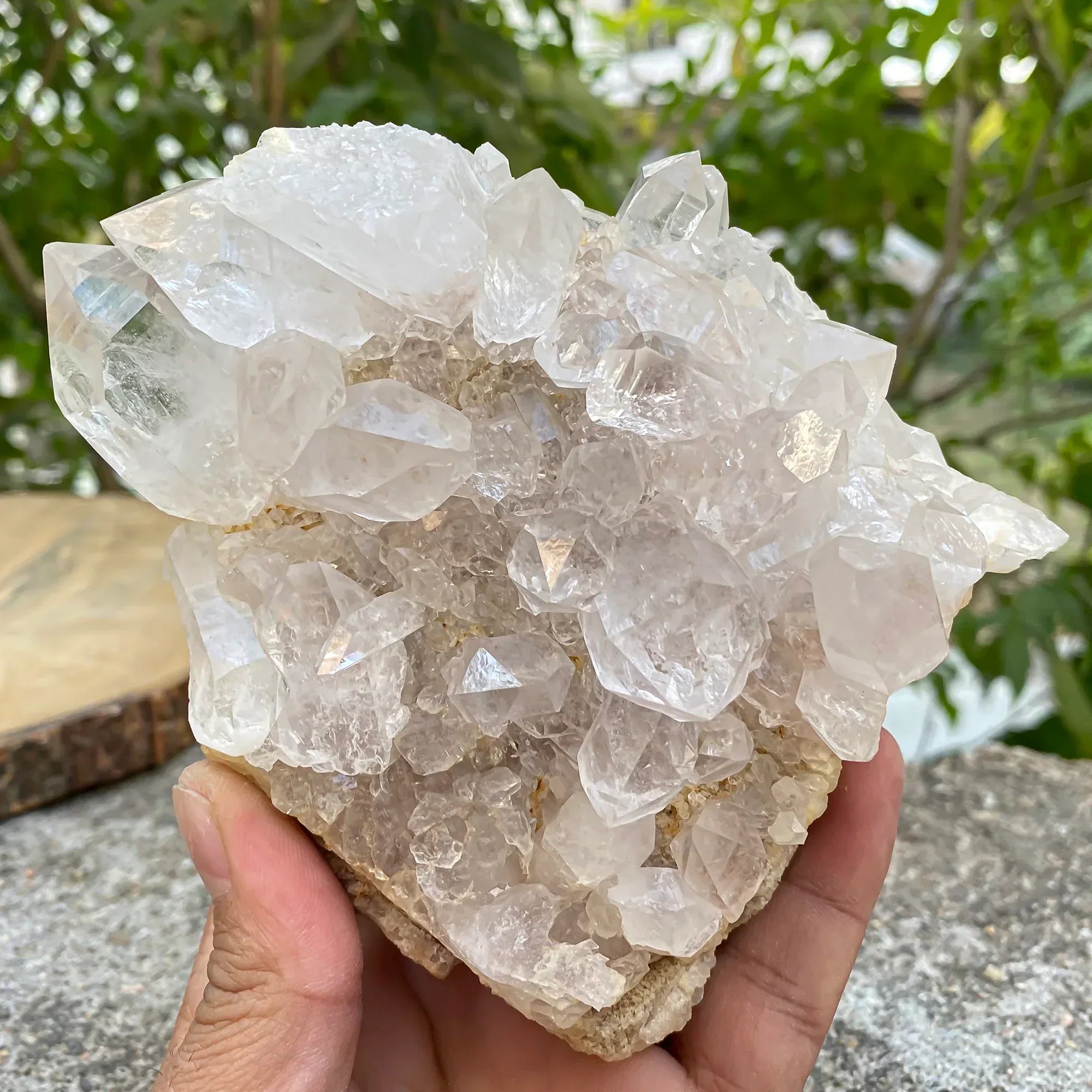 Natural Himalayan White Quartz Cluster 825g Himalayan Quartz