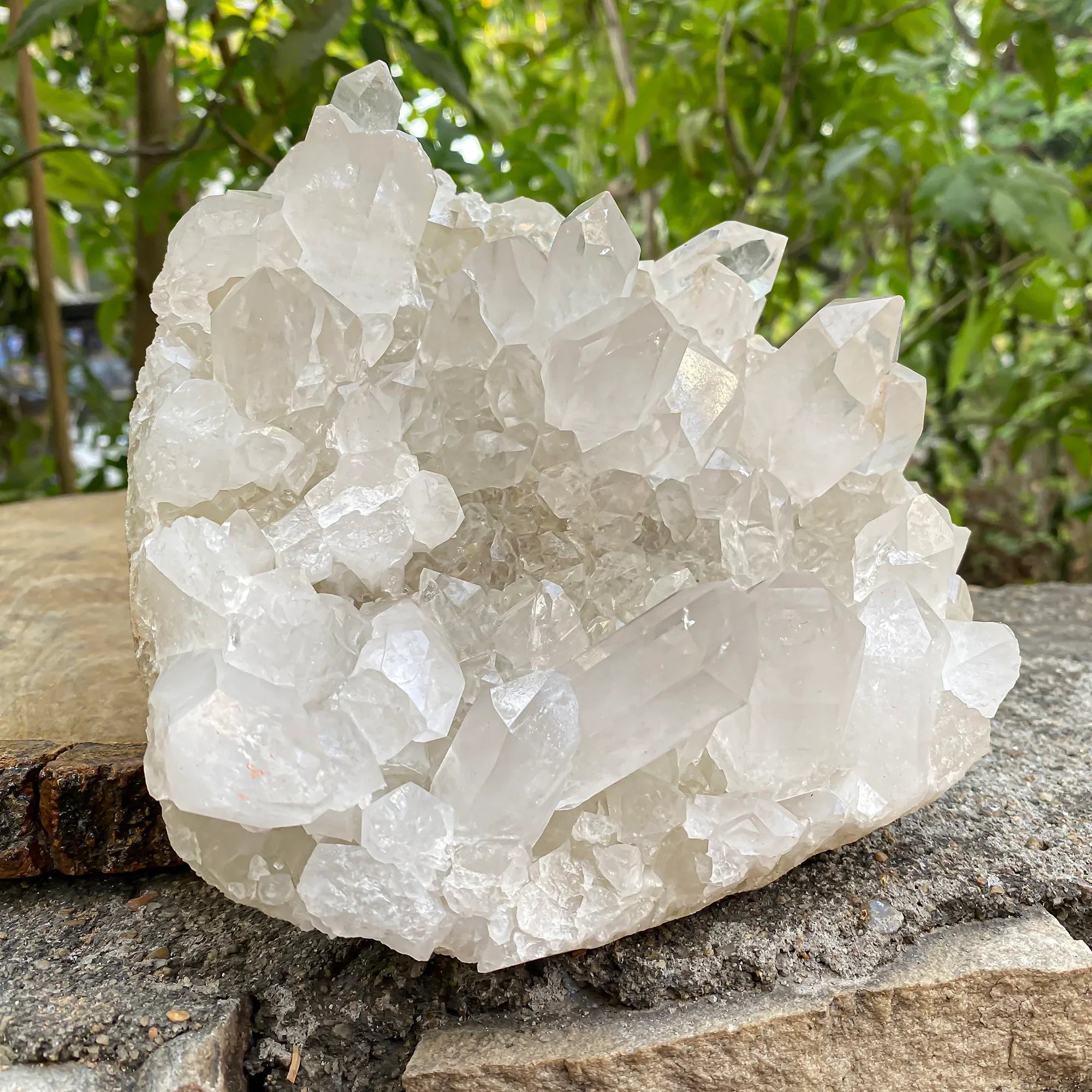Natural Himalayan White Quartz Cluster 2375g – WHQ-1081 - Himalya Quartz