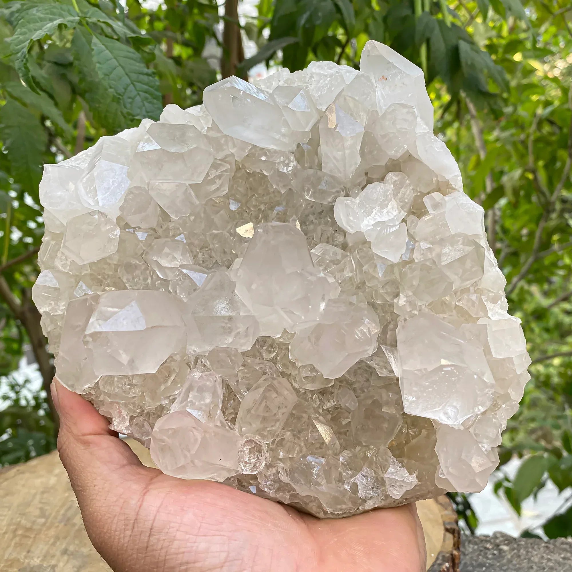 Natural Himalayan White Quartz Cluster Himalayan Quartz