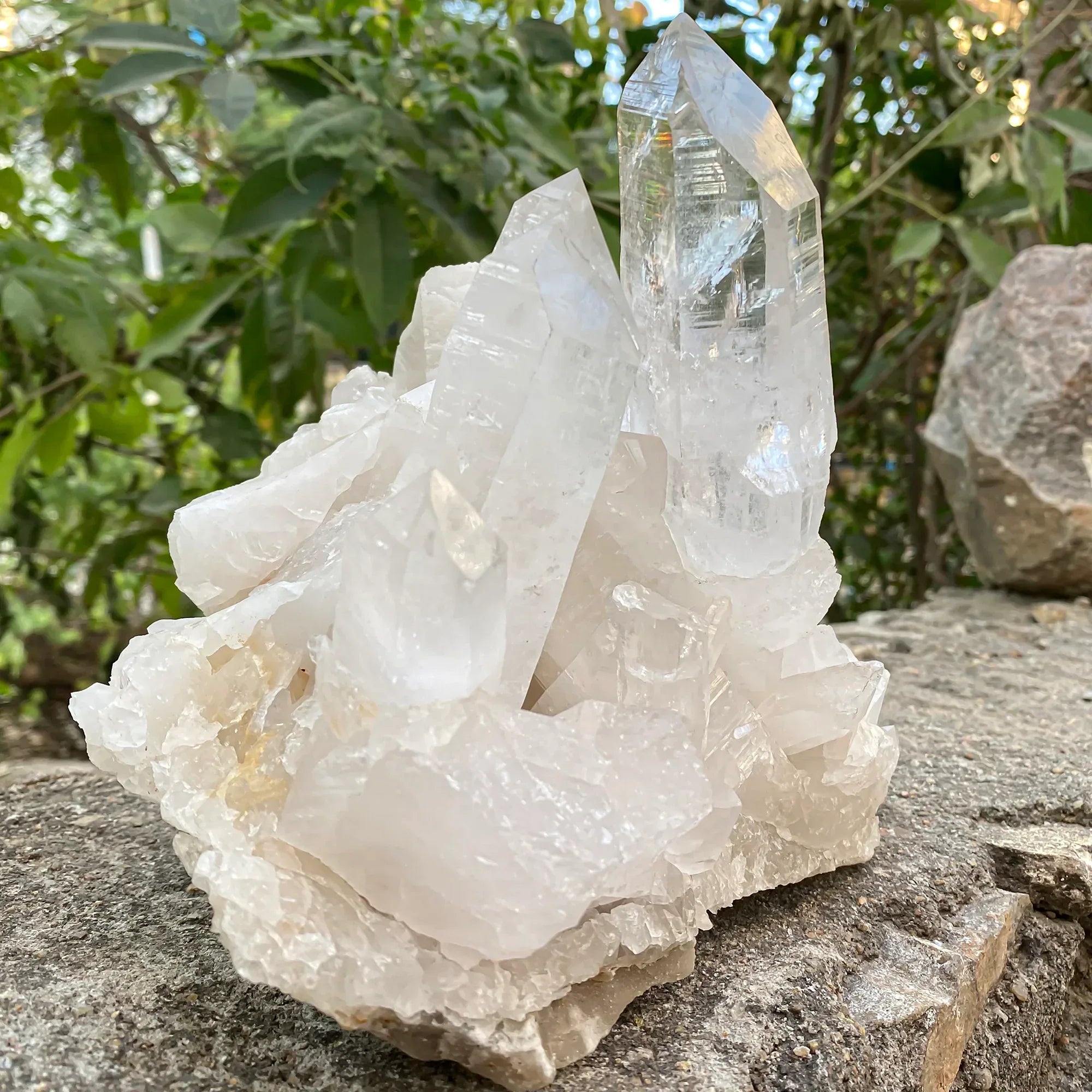Natural Himalayan White Quartz Cluster 2985g Himalayan Quartz