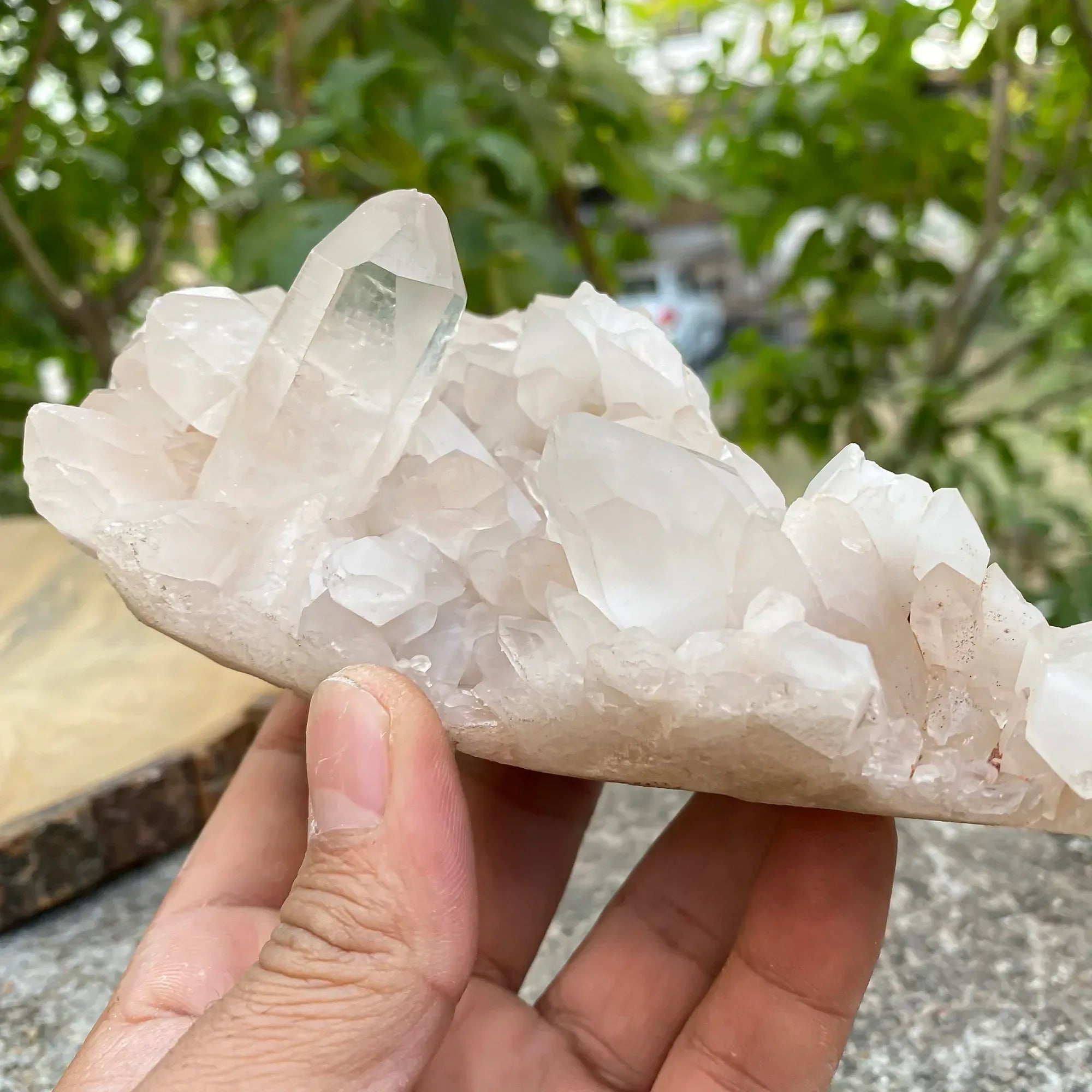 Natural Himalayan White Quartz Cluster 530g Himalayan Quartz