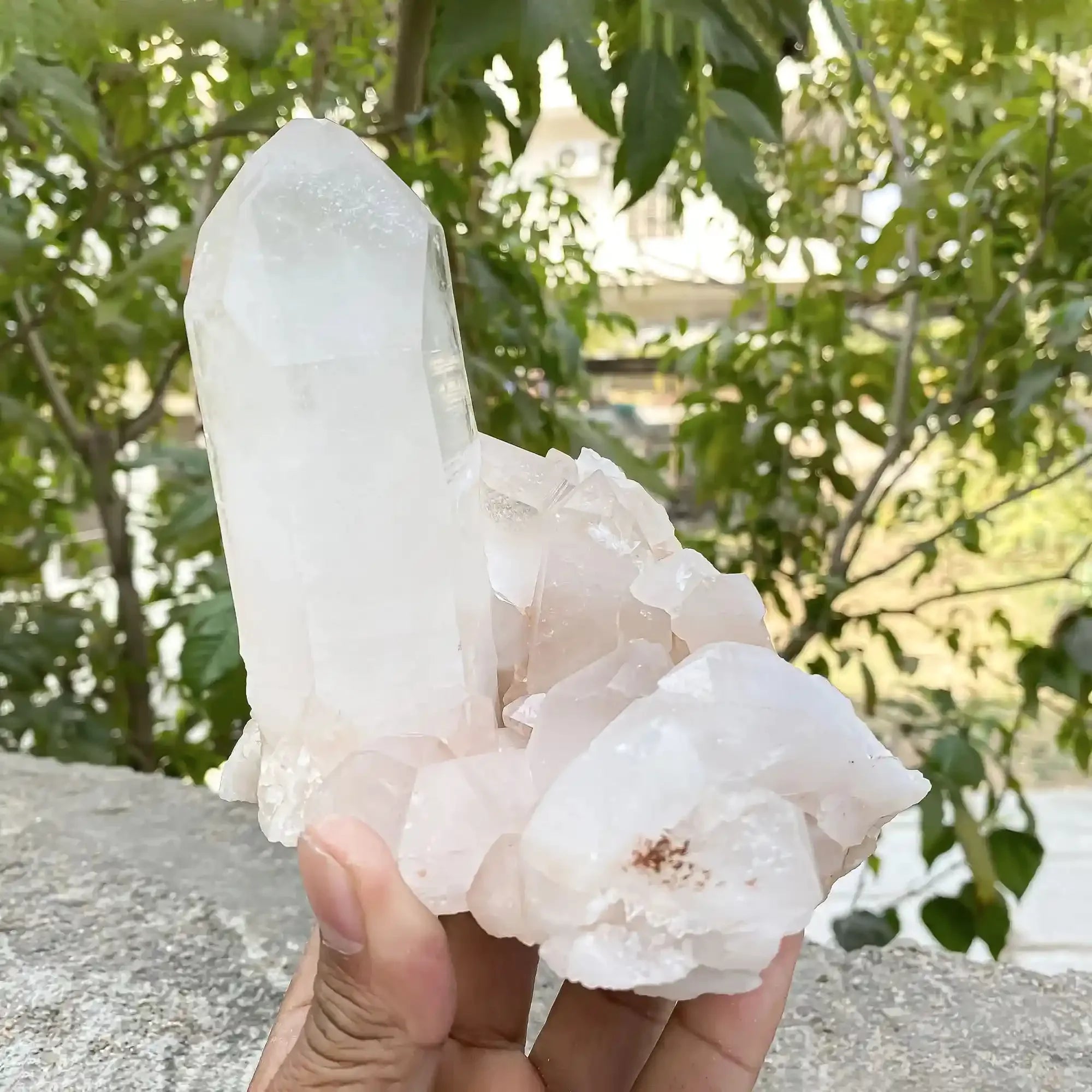 Natural Himalayan Pink Quartz 910g Himalayan Quartz