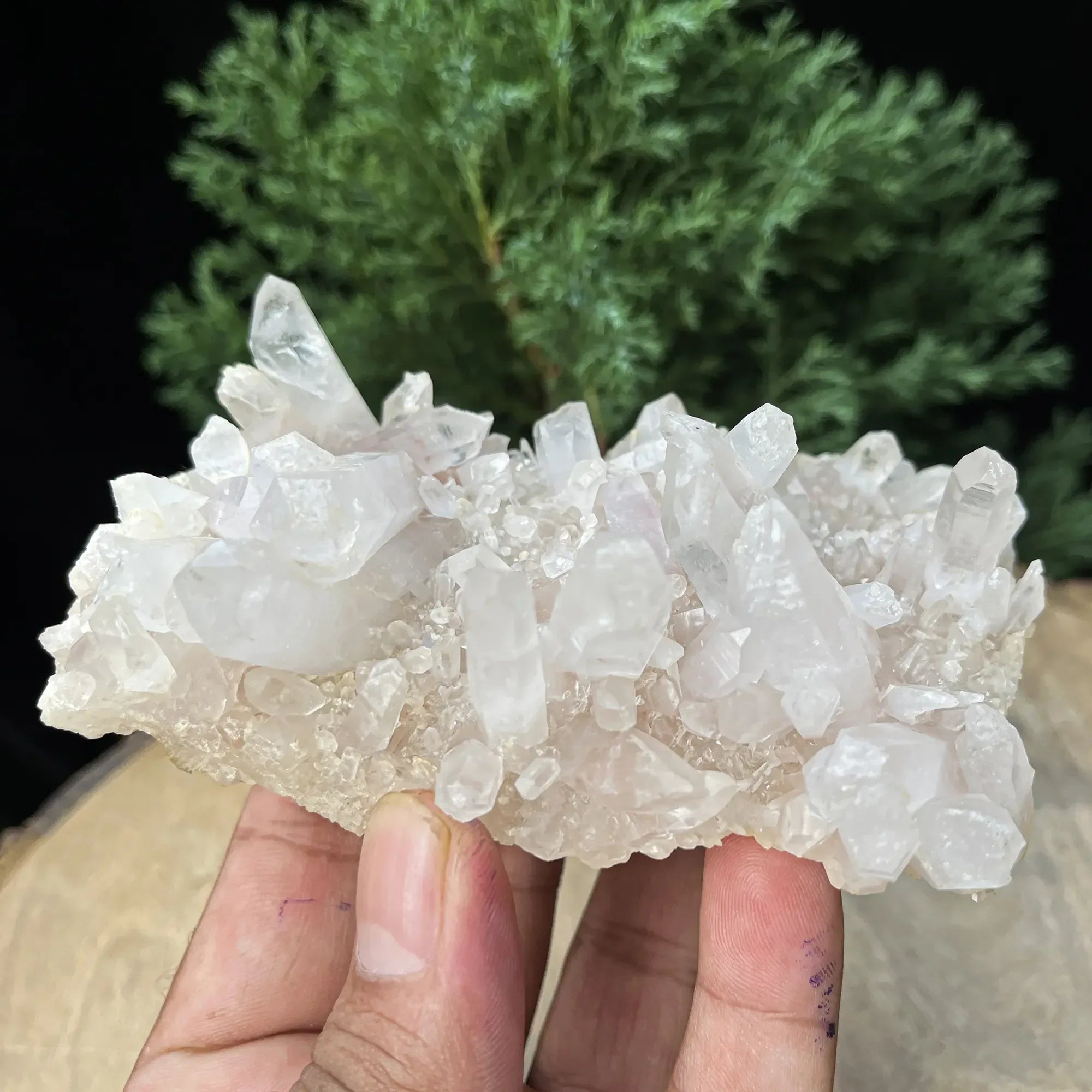 Natural Himalayan Pink Quartz Cluster 290g Healing Crystal Himalayan Quartz