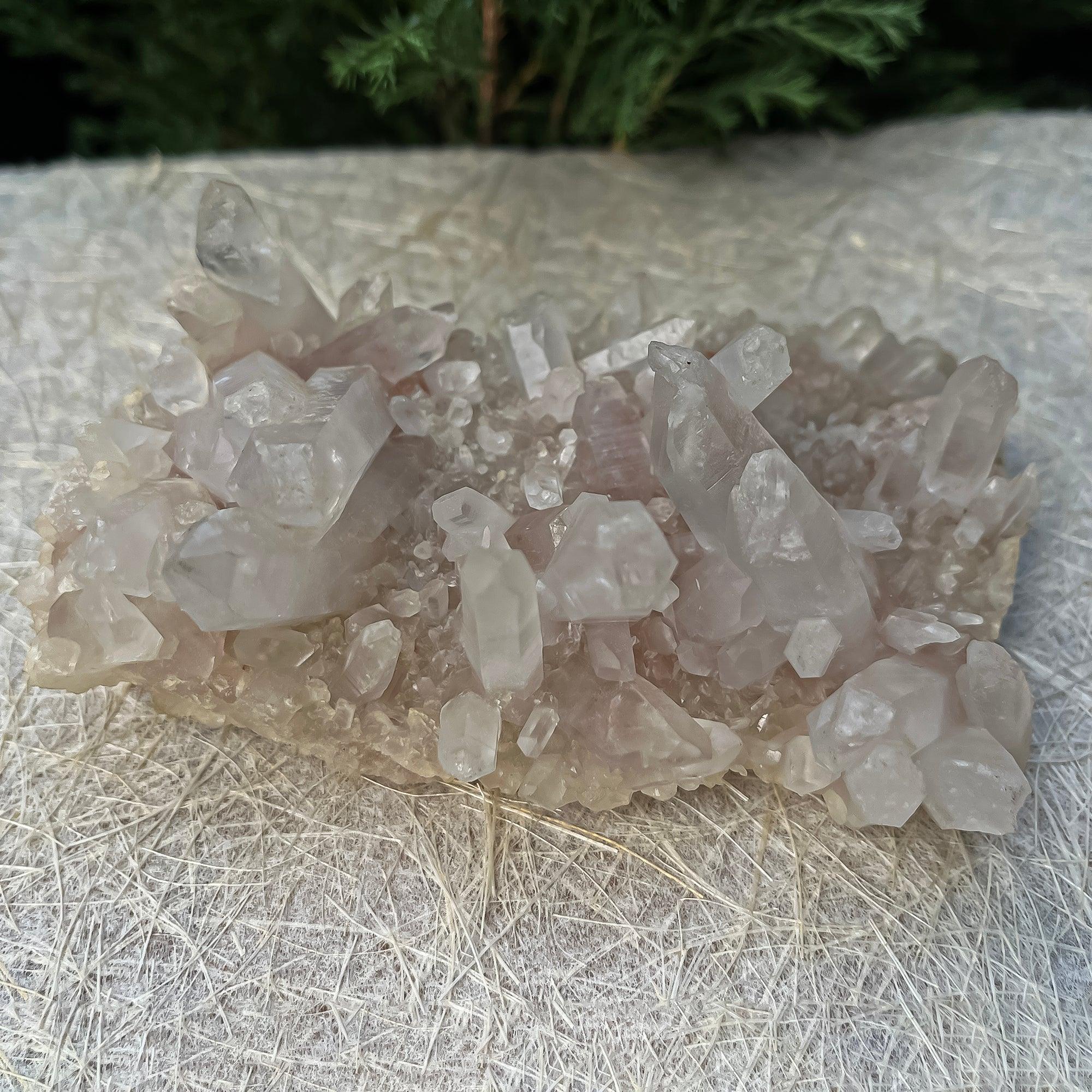 Natural Himalayan Pink Quartz Cluster 290g Healing Crystal Himalayan Quartz