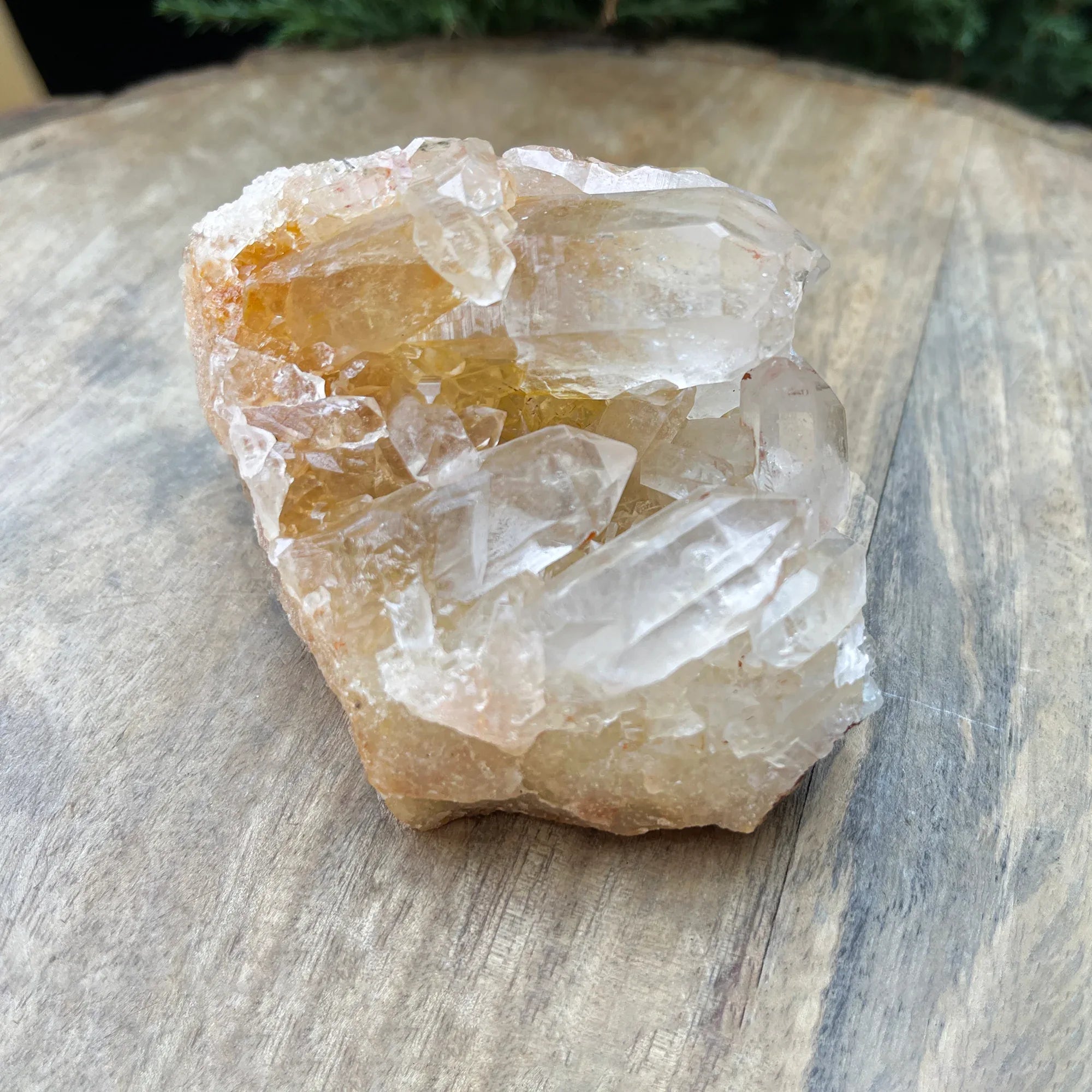 Natural Himalayan Yellow Quartz Cluster 280g – Healing Crystal YLQ-054 - Himalya Quartz
