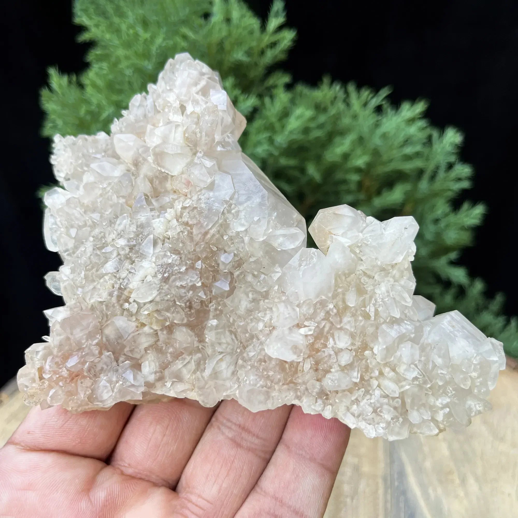 Natural Himalayan Pink Quartz Cluster 270g – Healing Crystal Himalayan Quartz