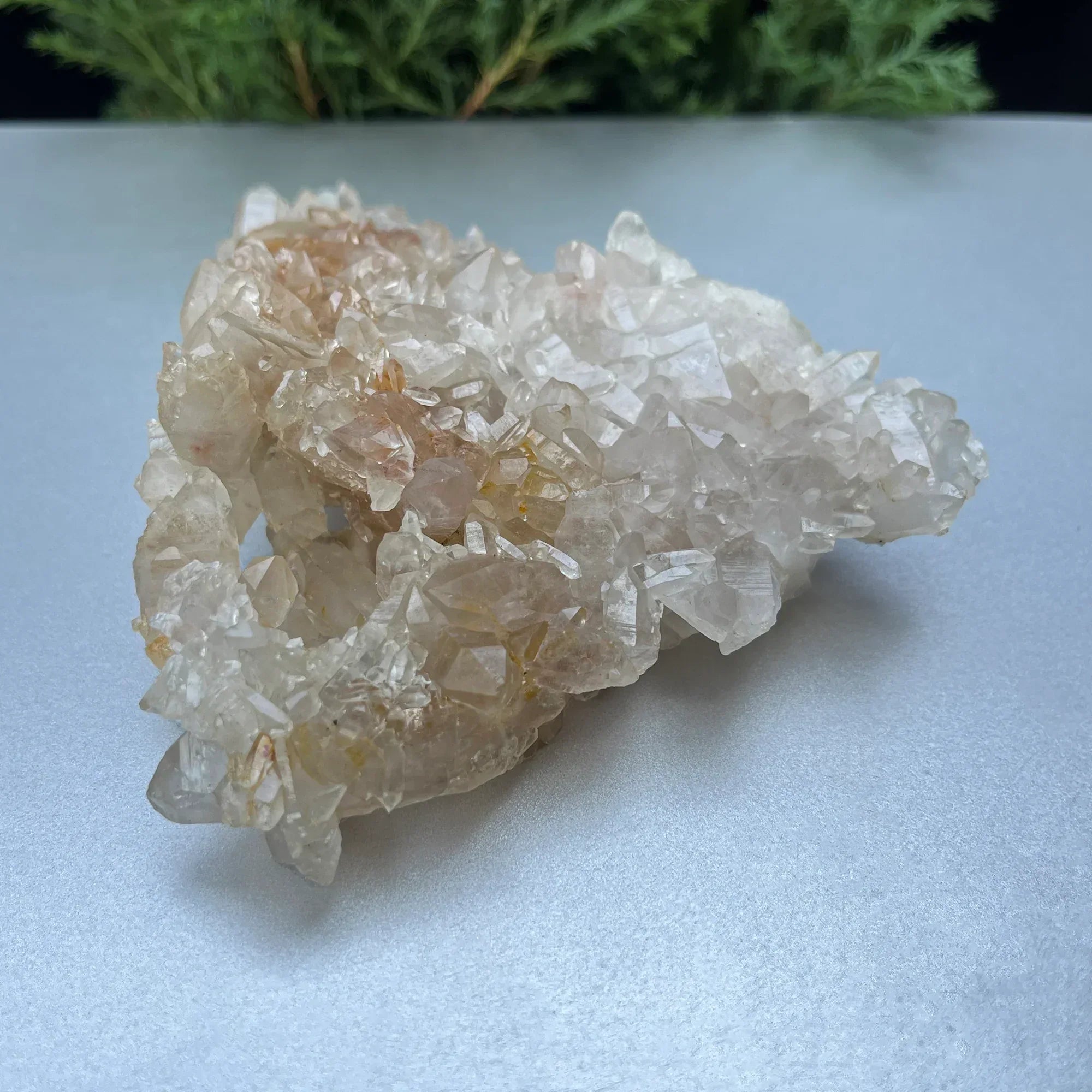 Natural Himalayan White & Yellow Quartz Cluster 255g – Healing Crystal Himalayan Quartz