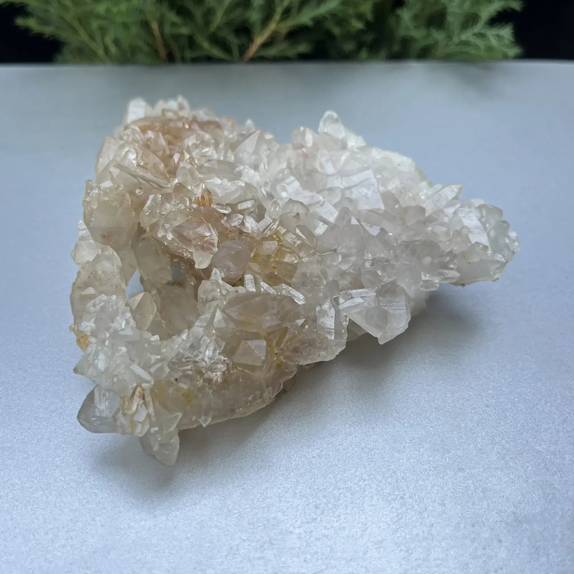 Natural Himalayan White & Yellow Quartz Cluster 255g – Healing Crystal Himalayan Quartz