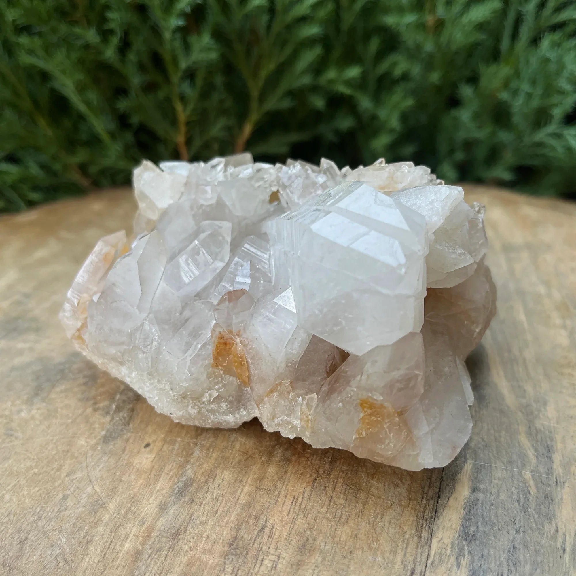 Natural Himalayan White + Yellow Quartz Cluster 320g – Healing Crystal WHQ-078 - Himalya Quartz