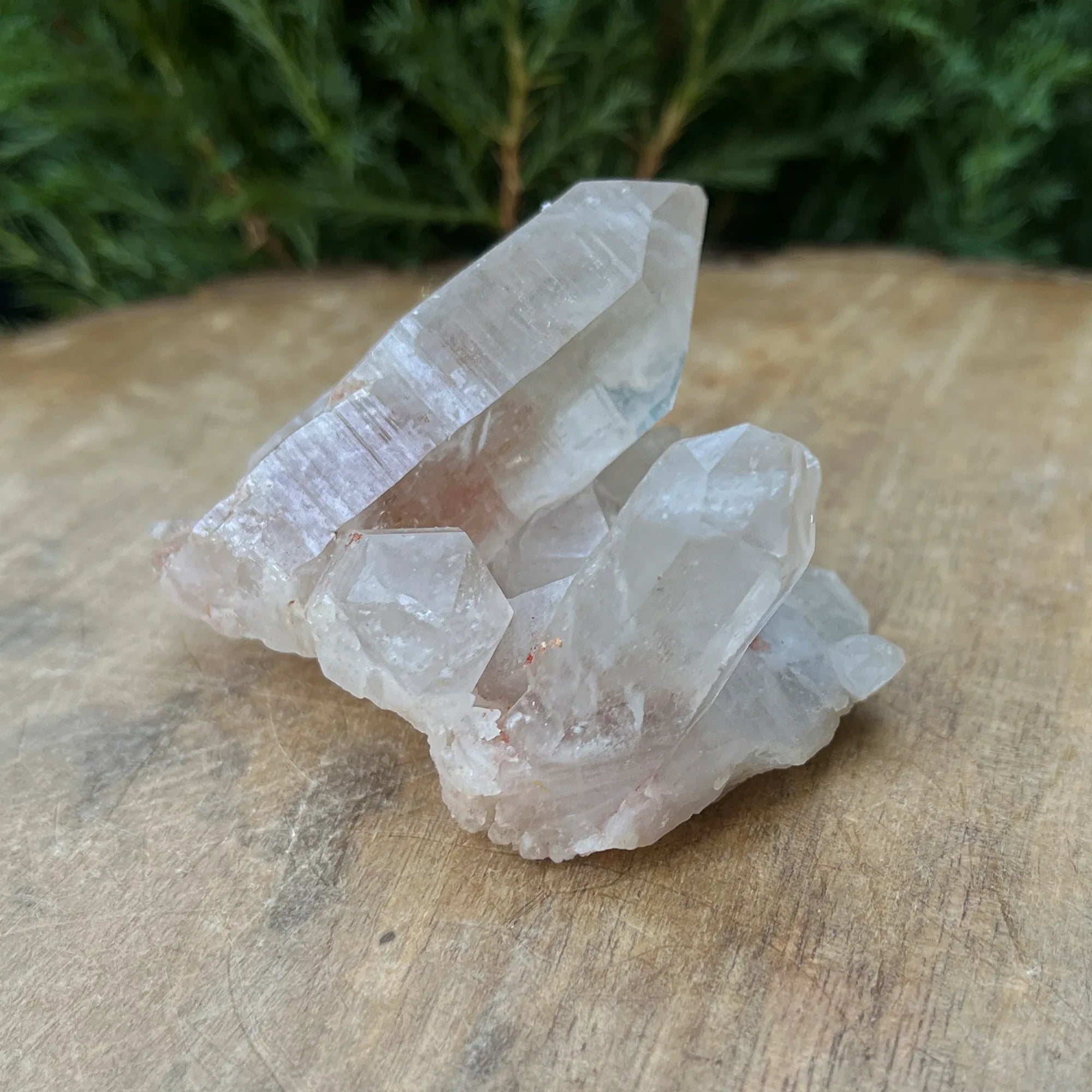 Natural Himalayan White + Pink Quartz Cluster 100g – Healing Crystal WHQ-080 - Himalya Quartz