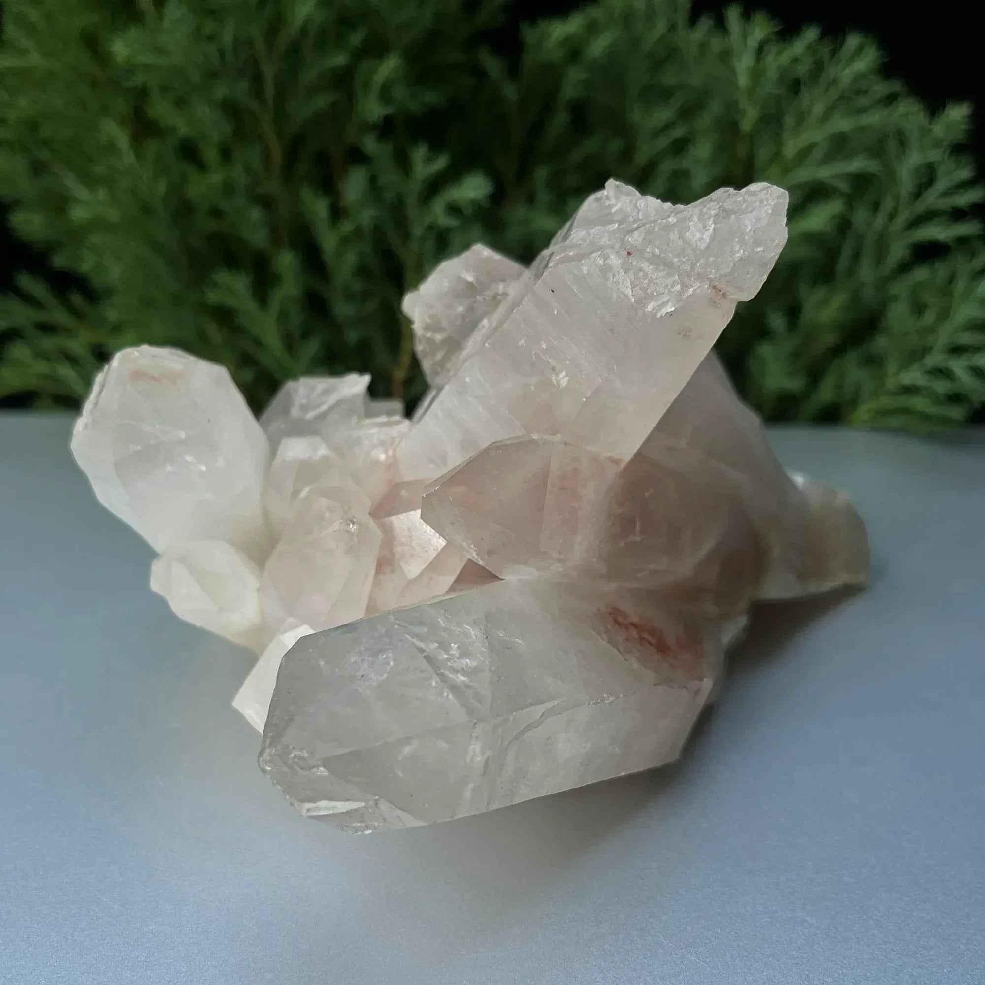Natural Himalayan White + Pink Quartz Cluster 605g Himalayan Quartz