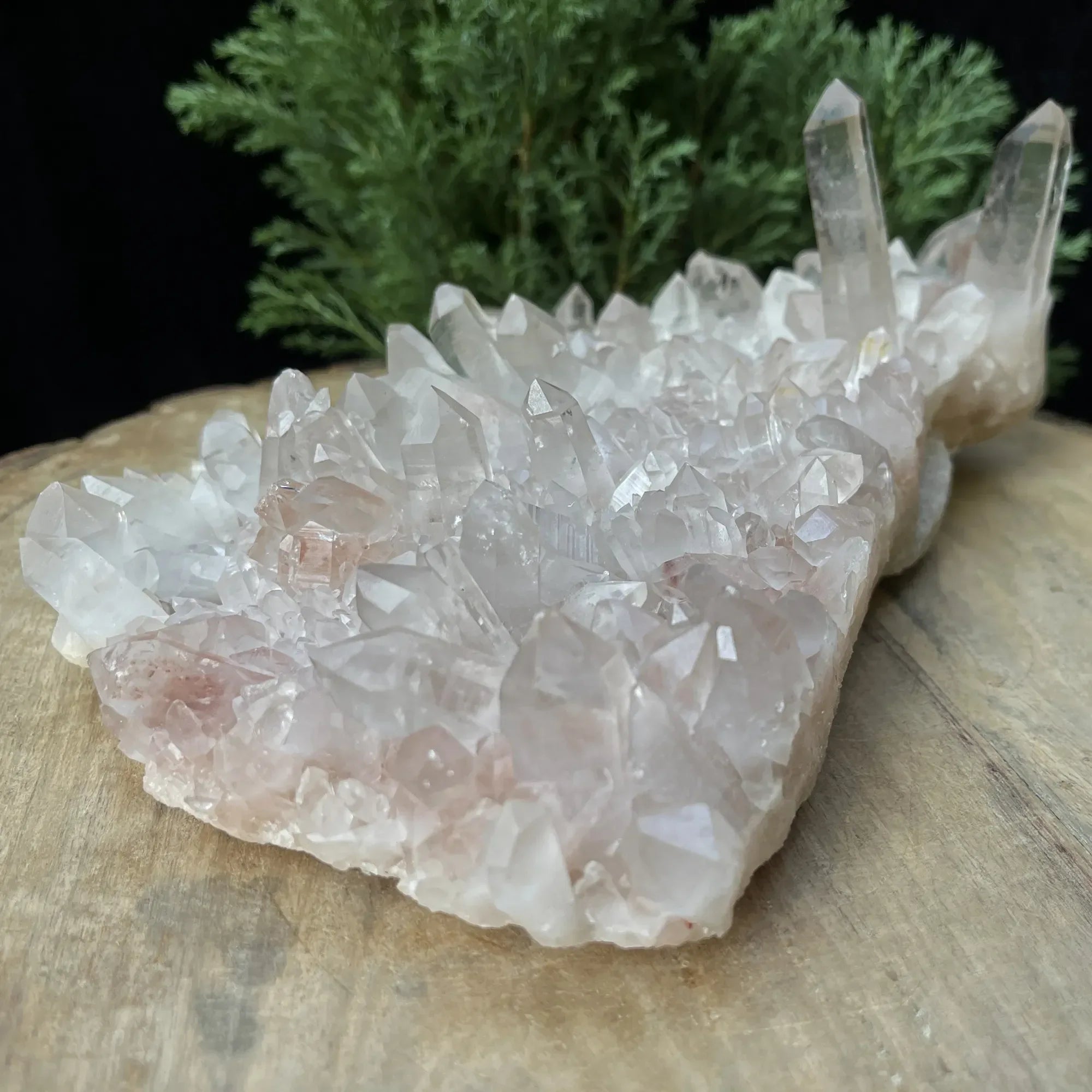 Natural Himalayan Pink Quartz Cluster 1575g Himalayan Quartz