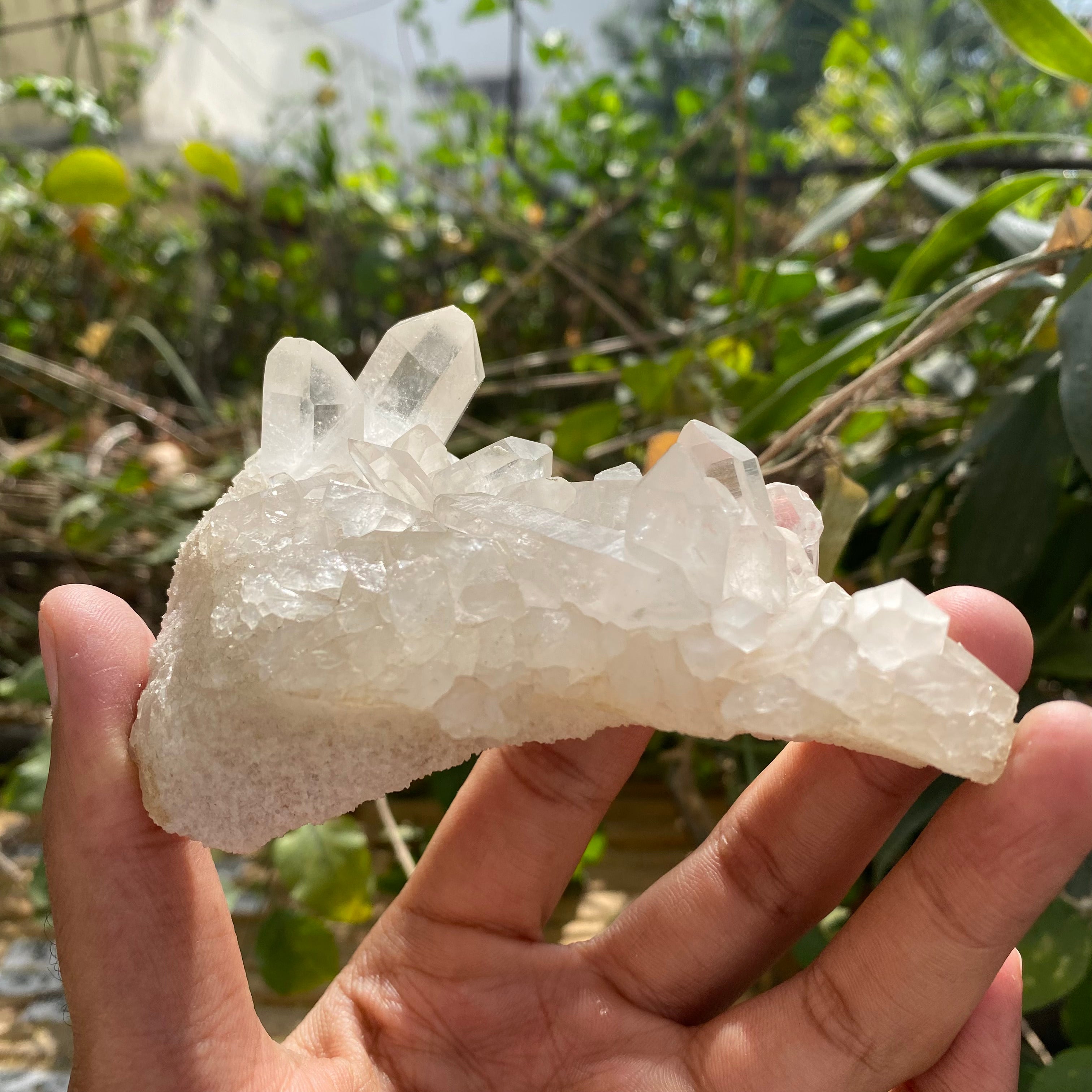 Yellow White Quartz Crystal Cluster 170g Natural Himalayan Healing Stone Décor