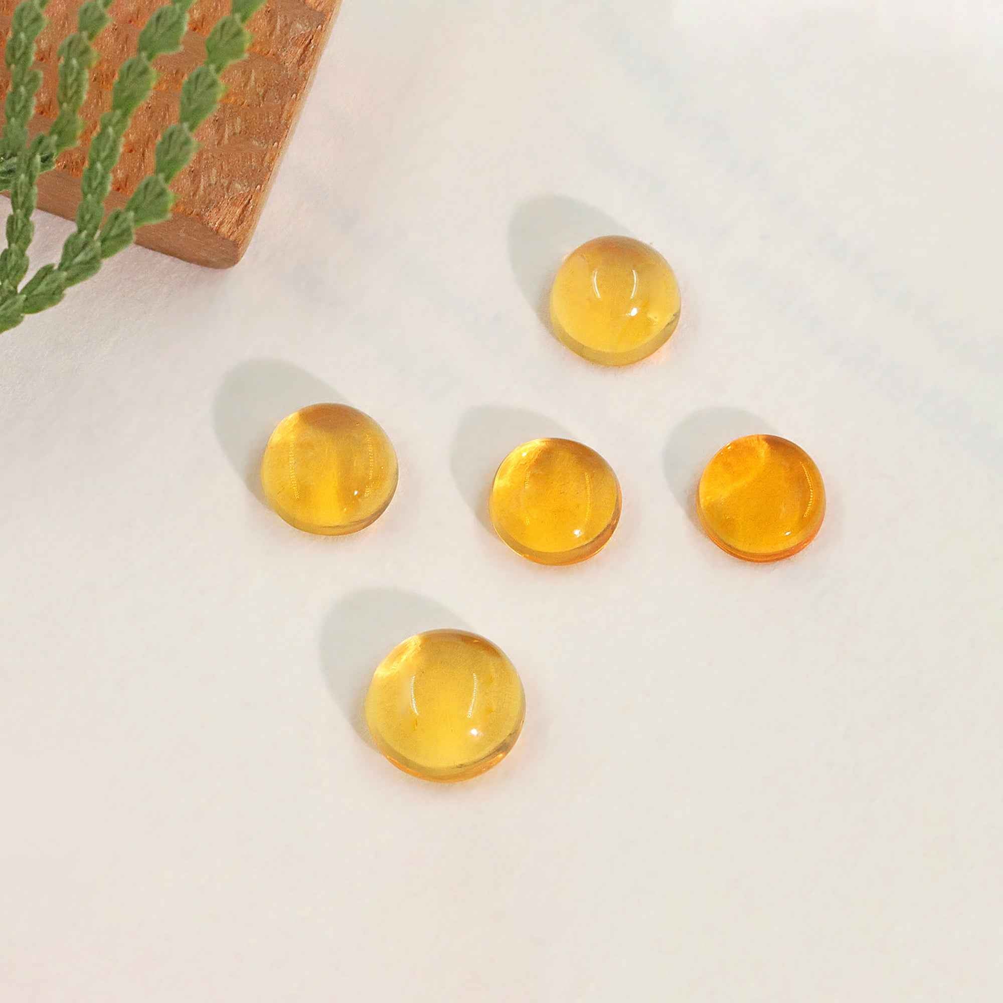 Natural Mexican Opal 5mm Round Cabochon Loose Gemstone for Rings, Earrings, Pendants & Jewelry Making