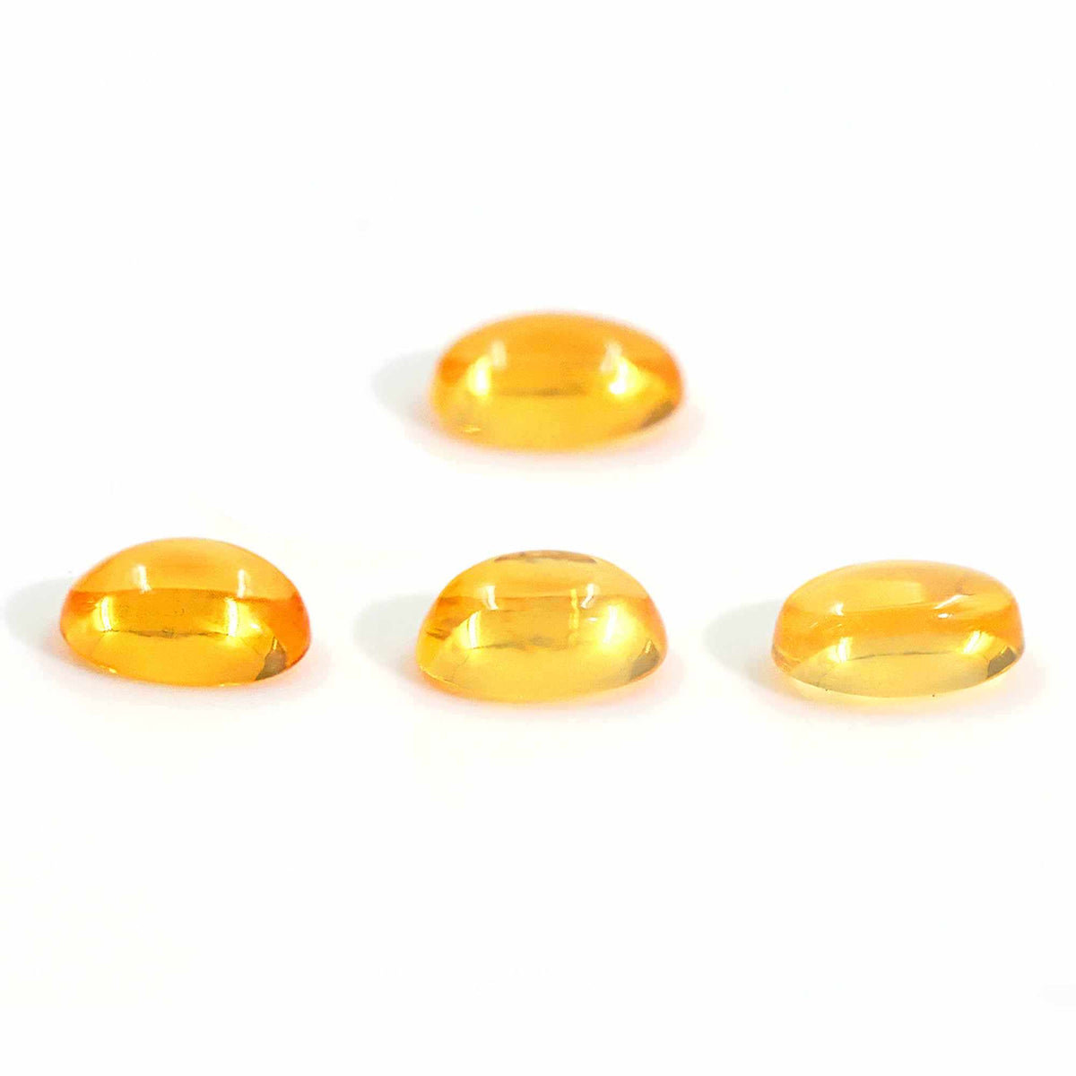 Natural Mexican Opal Pendant Oval 4x6mm Cabochon Loose Gemstone for Rings, Pendants Making