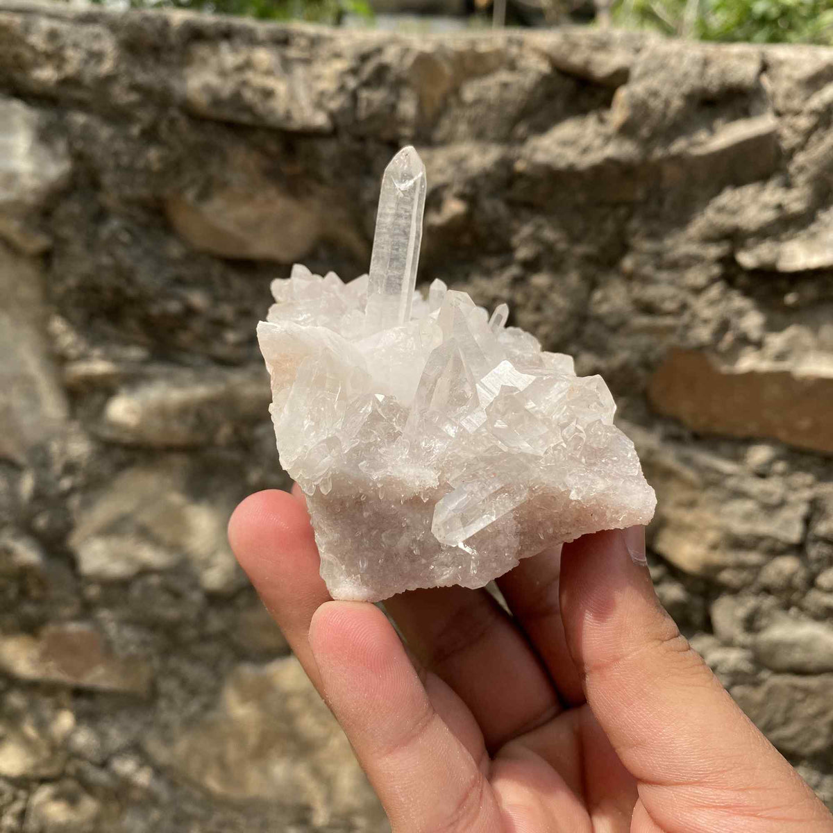280g Himalayan White Quartz Natural Raw Cluster Mineral Display