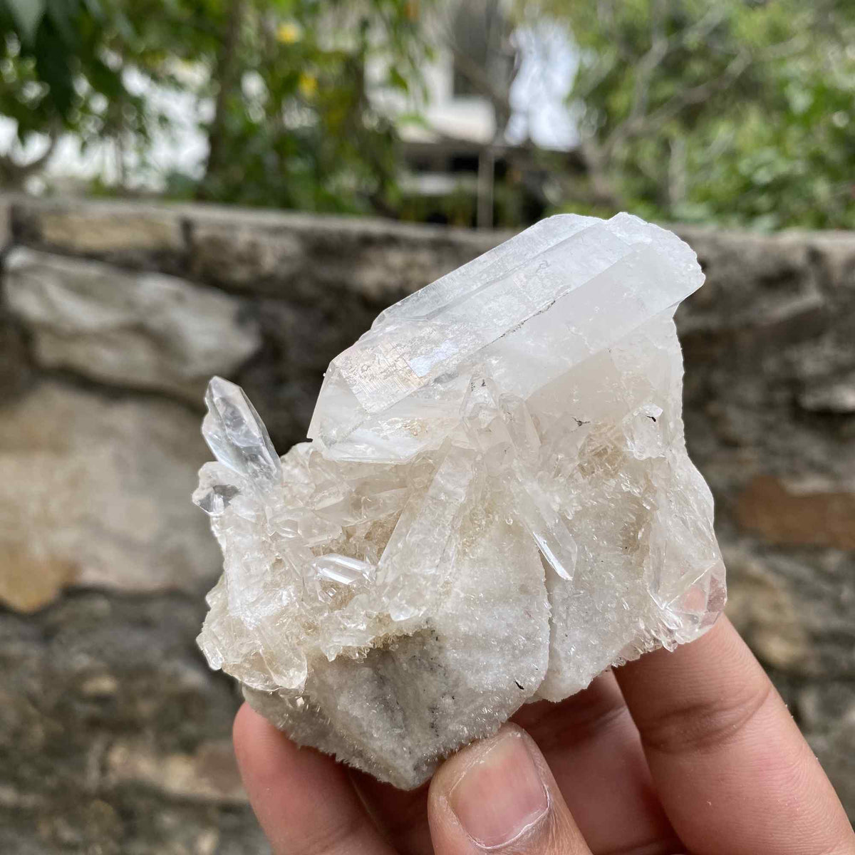 200g Natural White Himalayan Quartz Raw Cluster Mineral Display Specimen