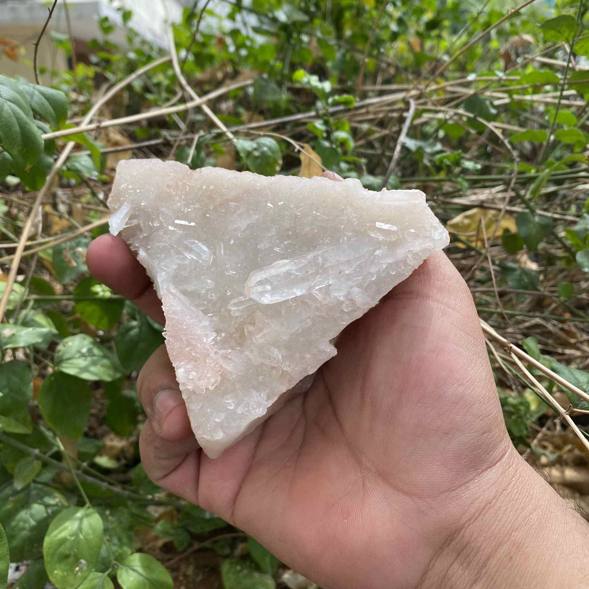 White Himalayan Quartz Natural Display Raw Cluster Collector Specimen