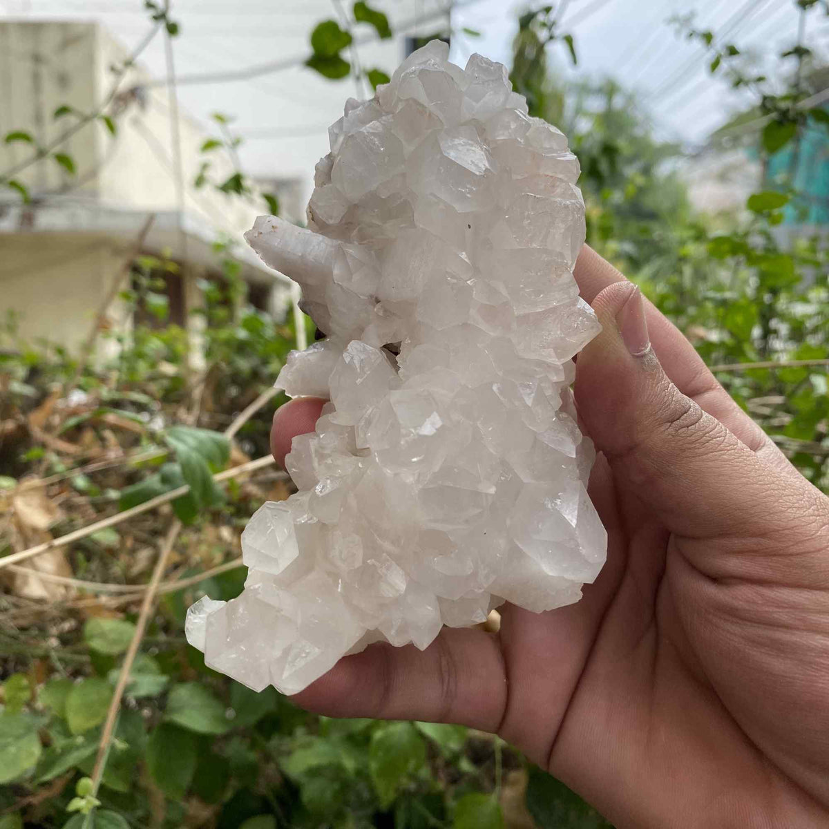 380g White Himalayan Quartz Cluster Raw Natural Mineral Specimen