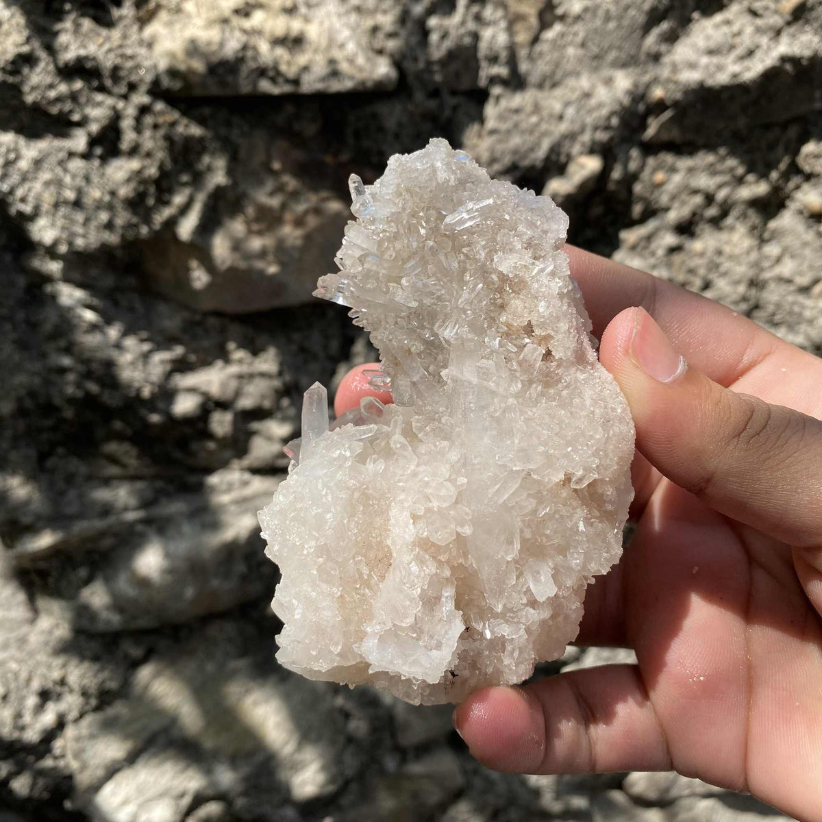 210g White Himalayan Quartz Natural Raw Cluster Collector Piece