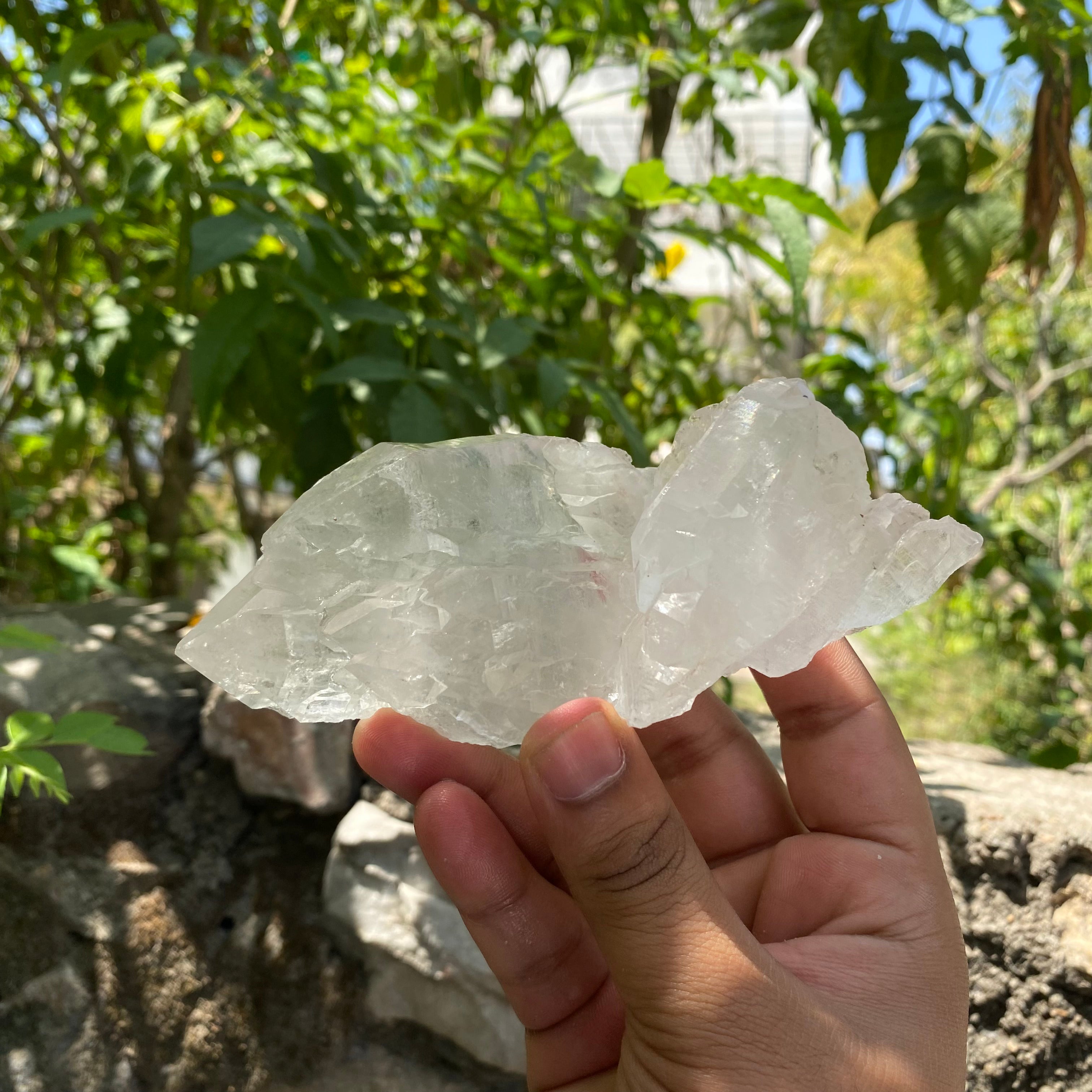 Natural Green Chlorite Quartz Crystal from Manihar Healing Collectors Specimen, 470gm