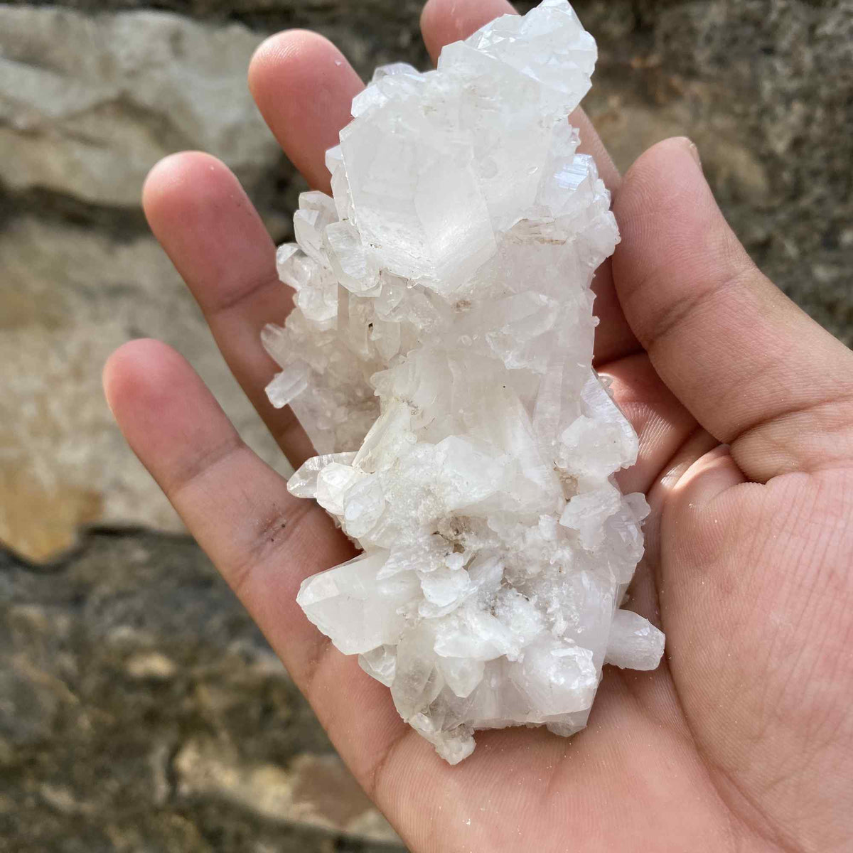 200g Himalayan White Quartz Natural Cluster Raw Display Specimen