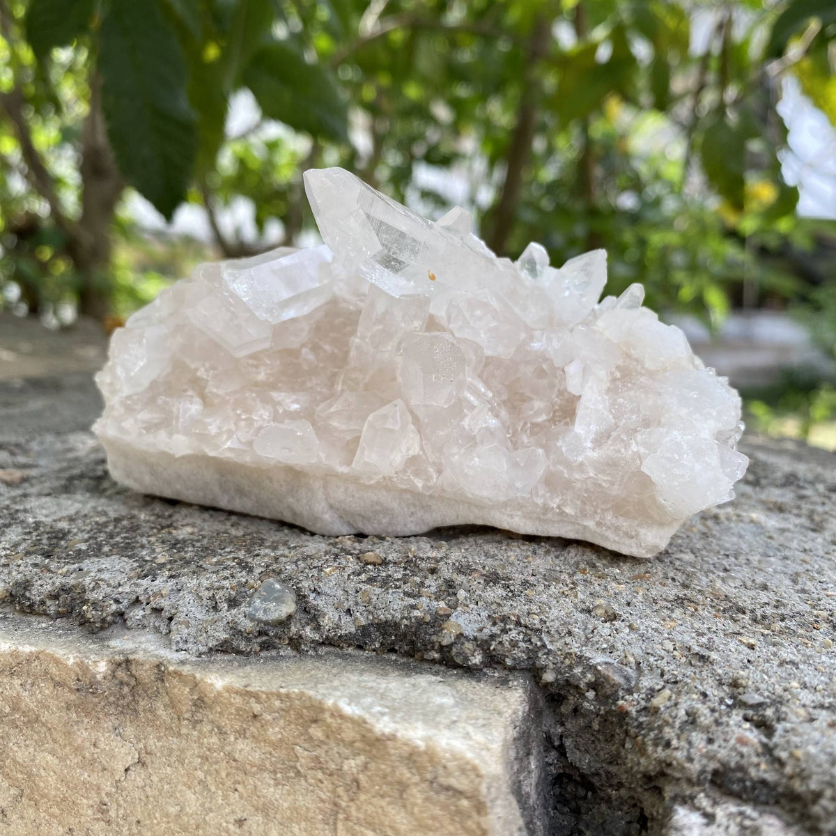 Himalayan White Quartz Mineral Cluster Natural Raw Collector Display
