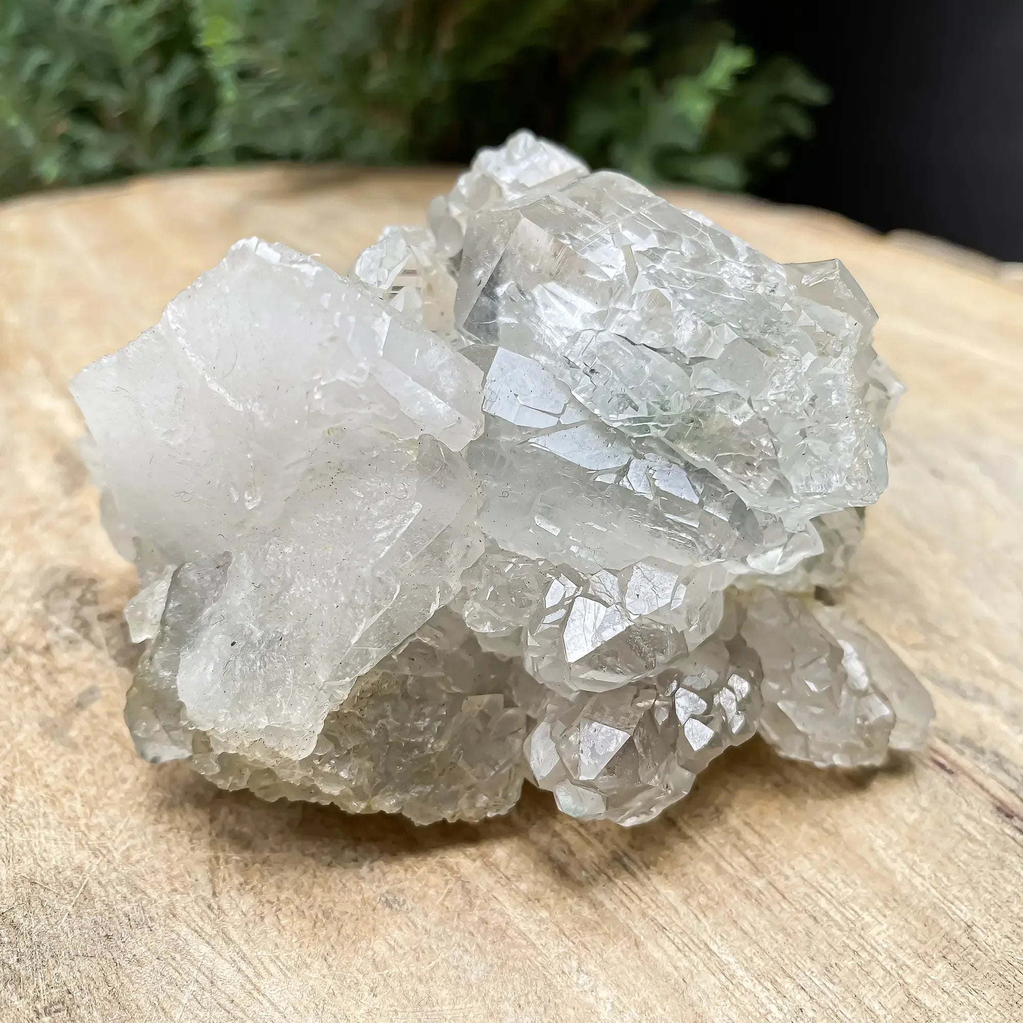 Natural Green Chlorite Quartz Cluster 355g Himalayan Quartz