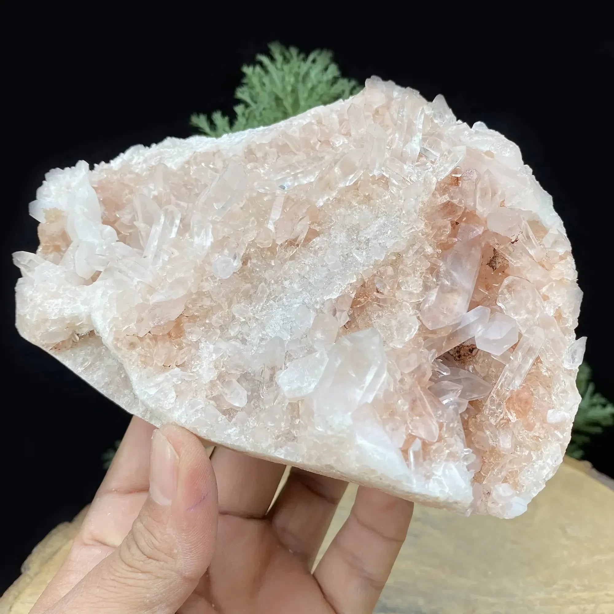 Natural Himalayan Pink Quartz Cluster 905g Himalayan Quartz