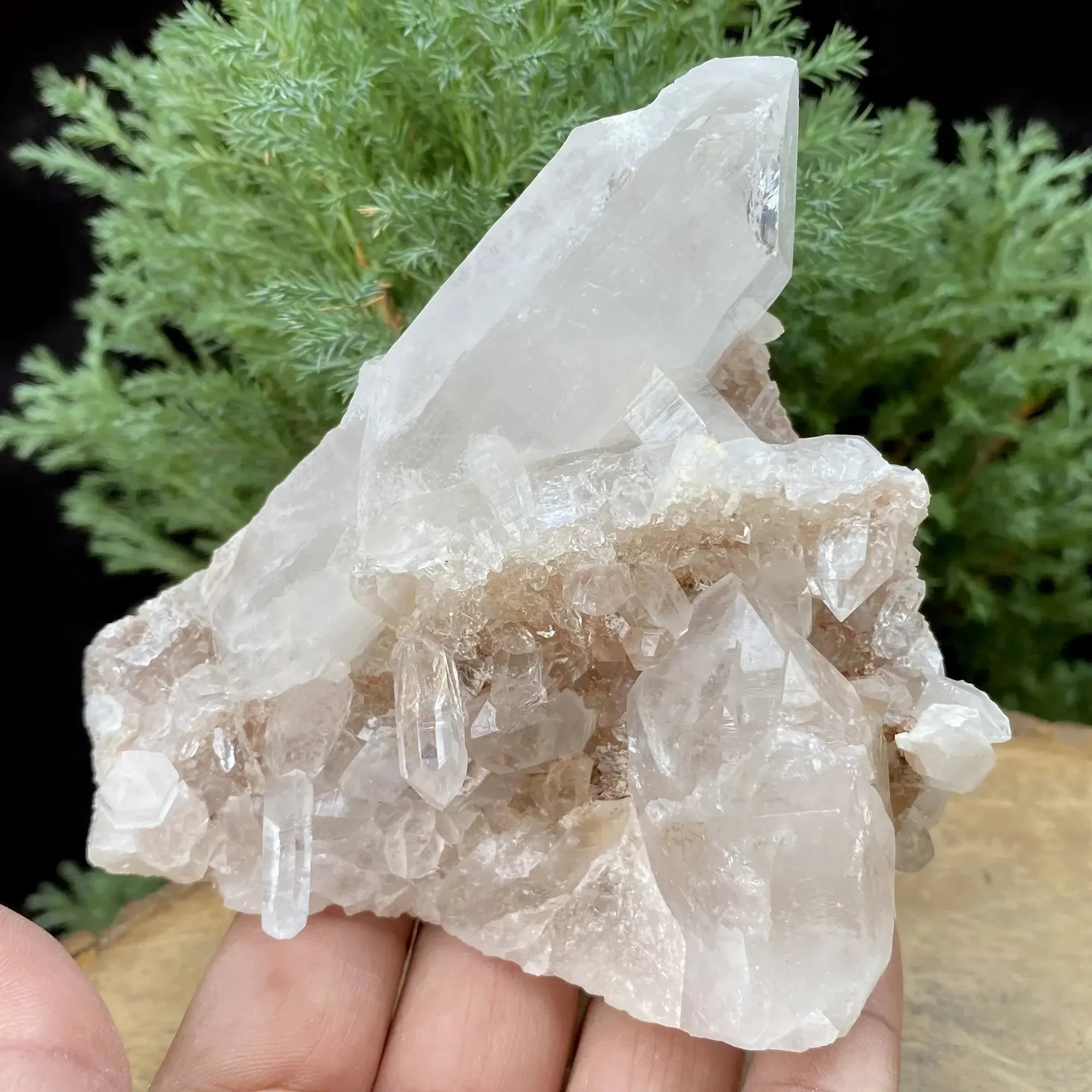 Natural Himalayan White & Pink Quartz Cluster 520g Himalayan Quartz