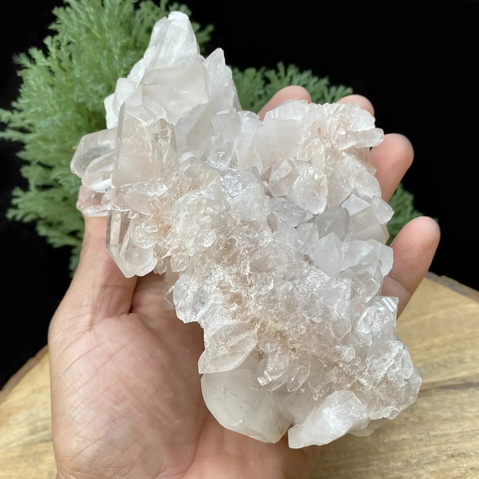 Natural Himalayan Pink Quartz Cluster 835g Himalayan Quartz