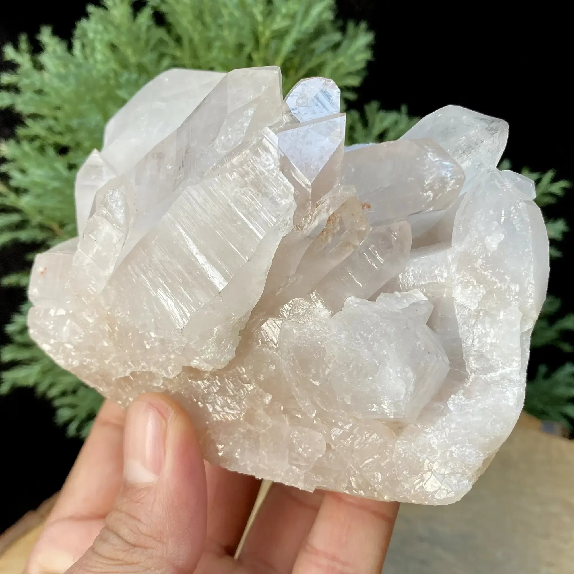 Natural Himalayan Pink Quartz Cluster 640g Himalayan Quartz