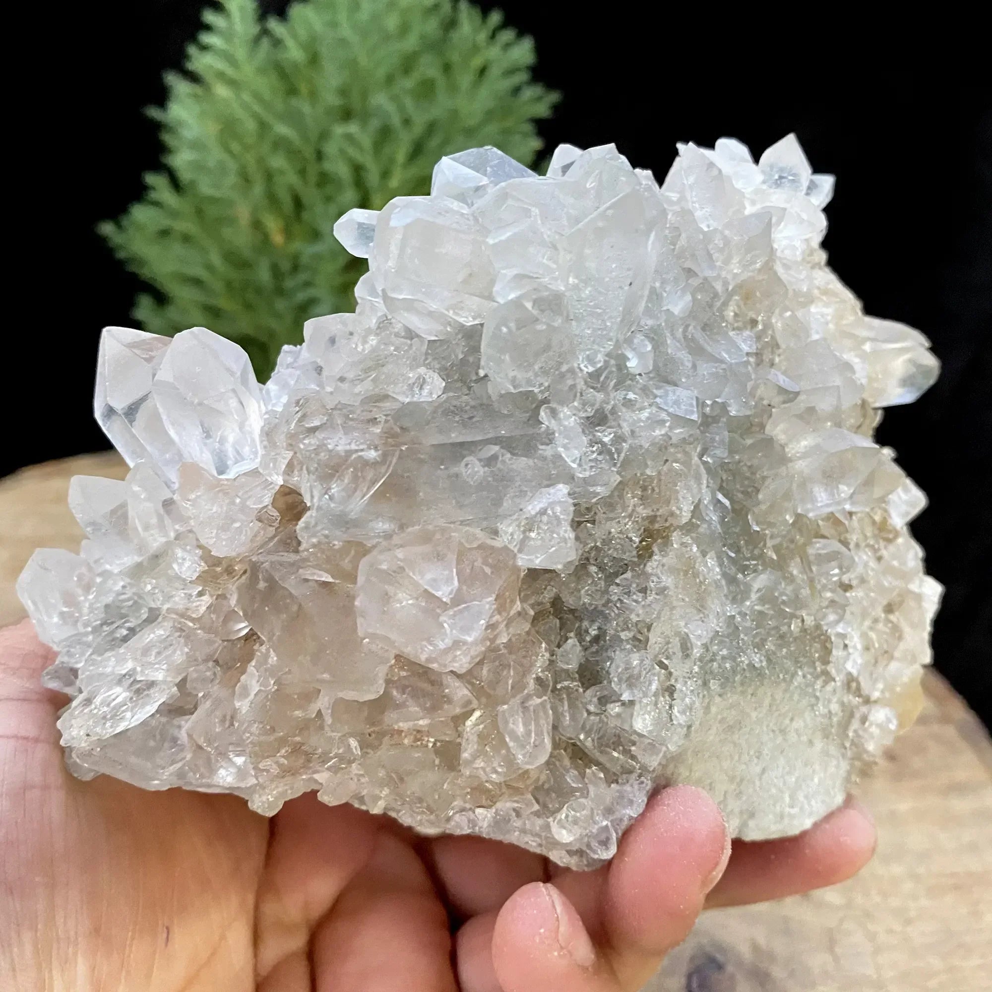 Natural Himalayan Pink & White Quartz Cluster 1065g Himalayan Quartz