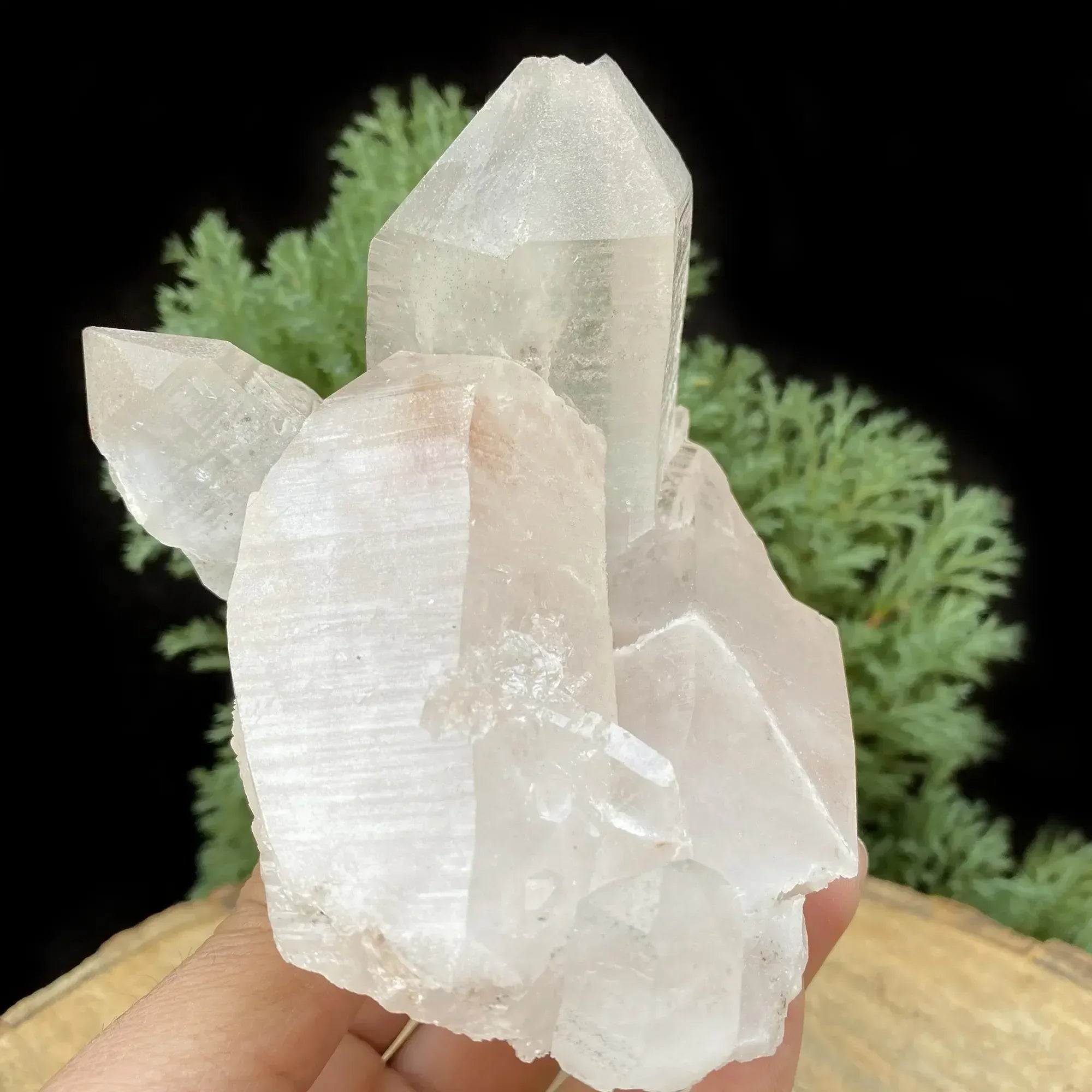 Natural Himalayan White & Pink Quartz Cluster 755g Himalayan Quartz