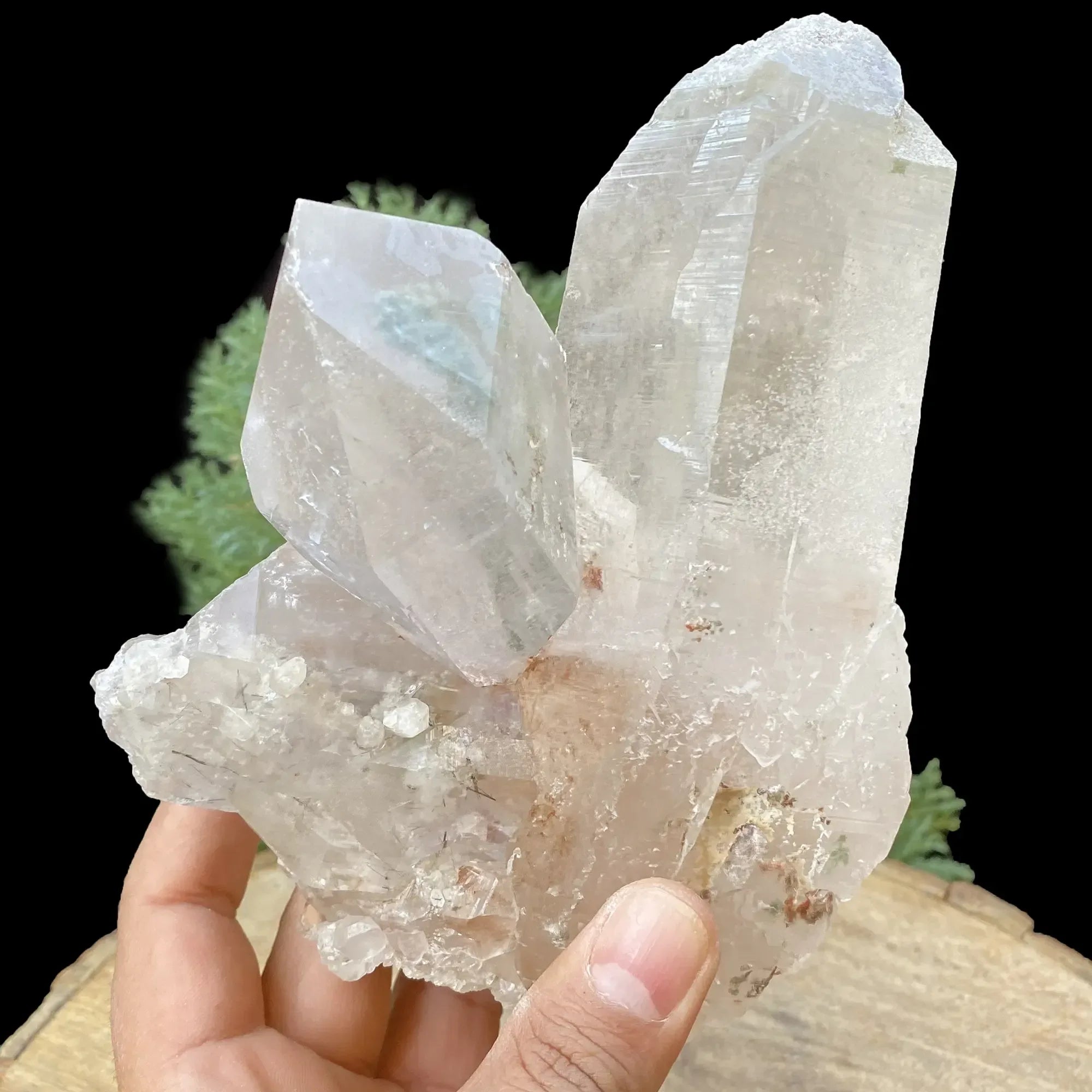 Natural Himalayan Pink with Smoky Quartz Cluster 1875g Himalayan Quartz