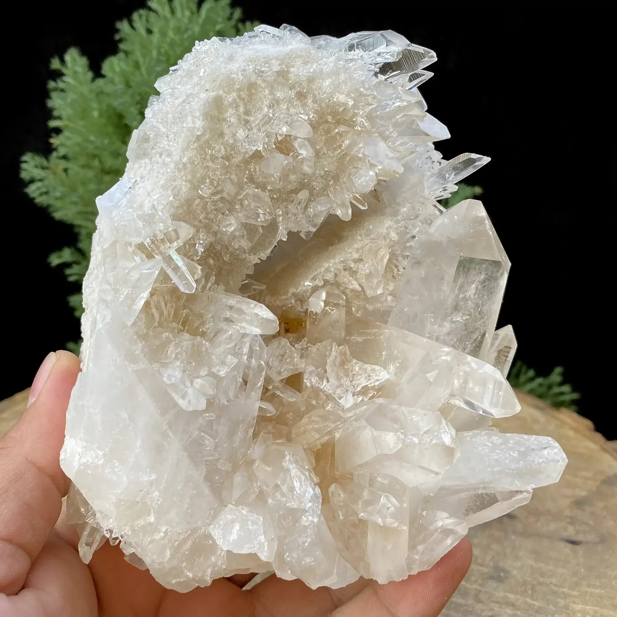 Natural Himalayan White Quartz Cluster 970g Himalayan Quartz